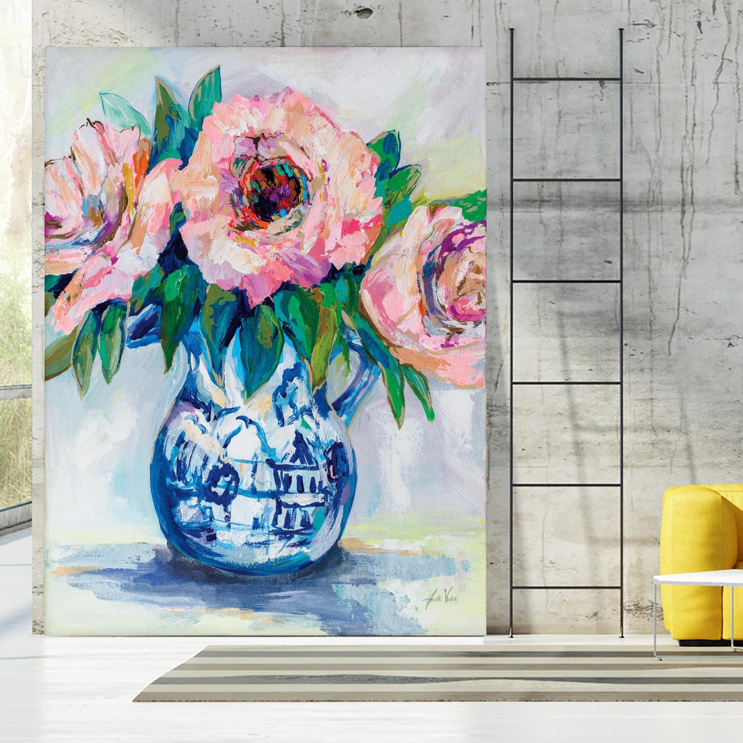 Sophisticated by Jeanette Vertentes on GIANT ART - florals aqua