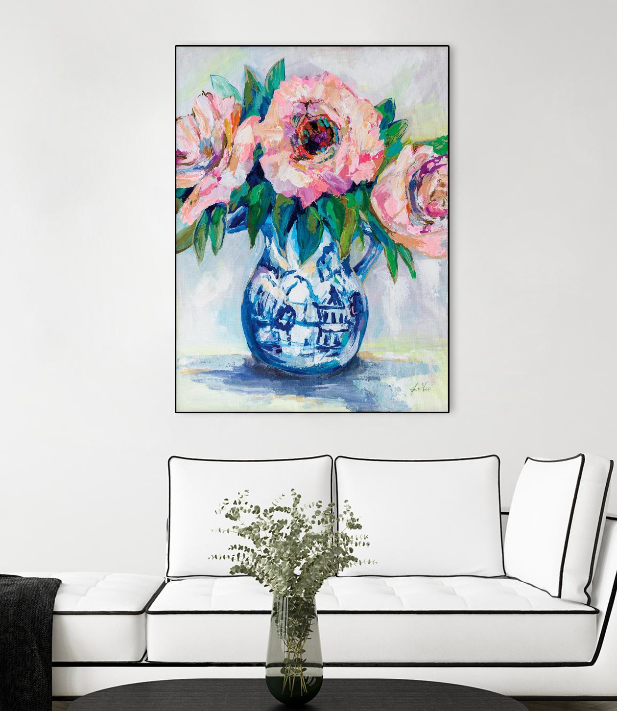 Sophisticated by Jeanette Vertentes on GIANT ART - florals aqua