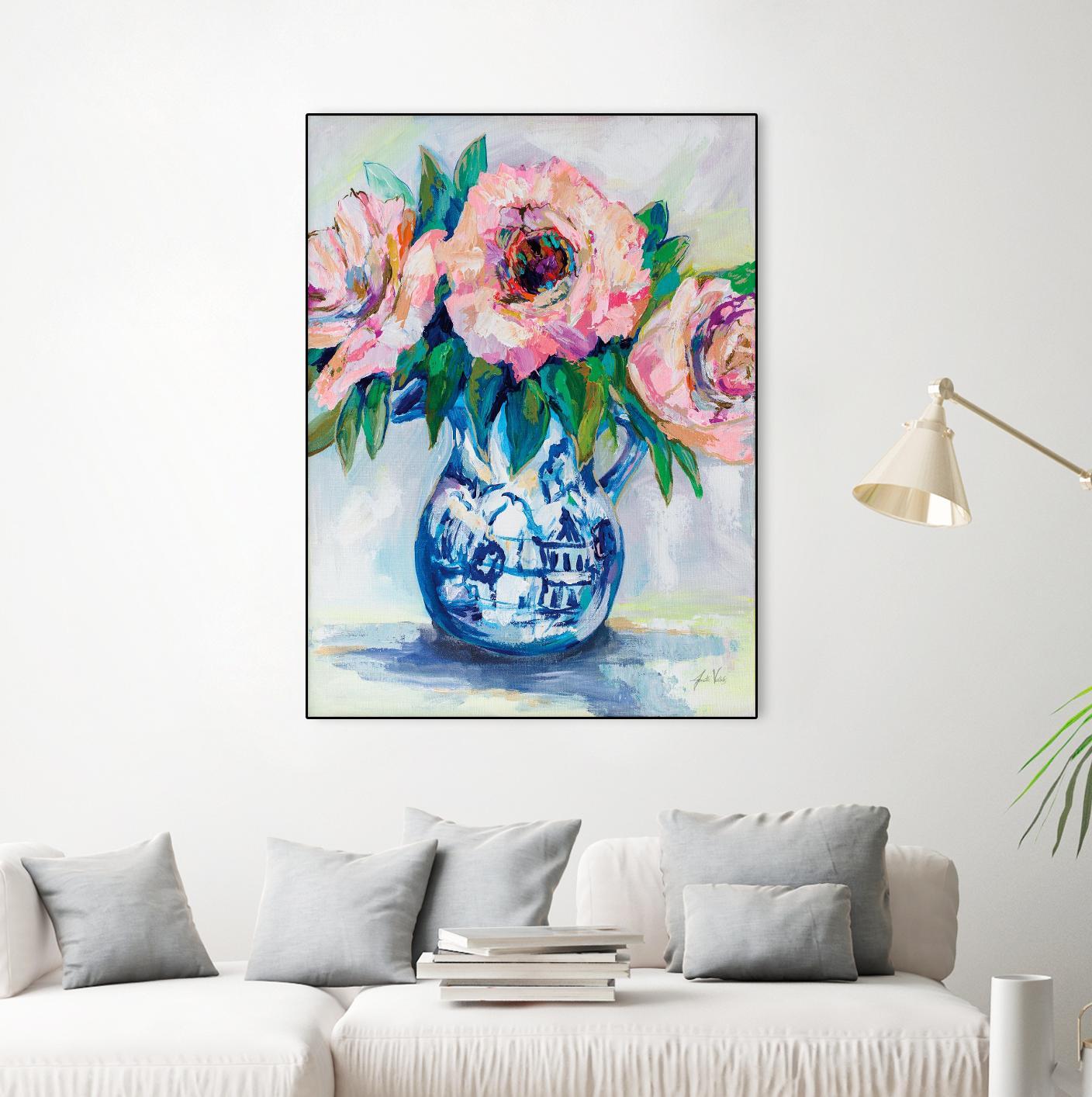 Sophisticated by Jeanette Vertentes on GIANT ART - florals aqua