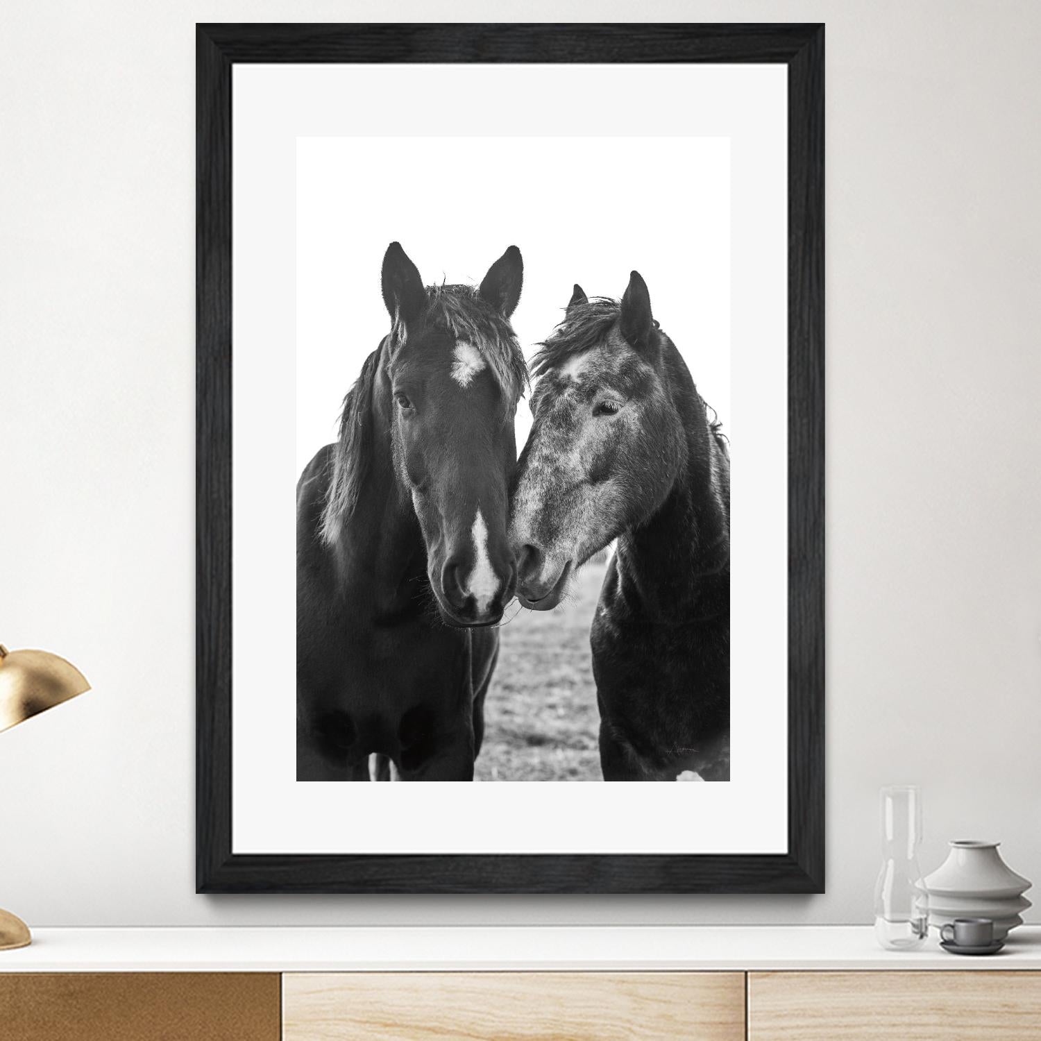 Good Friends Mane by Aledanda on GIANT ART - white farmhouse archibald