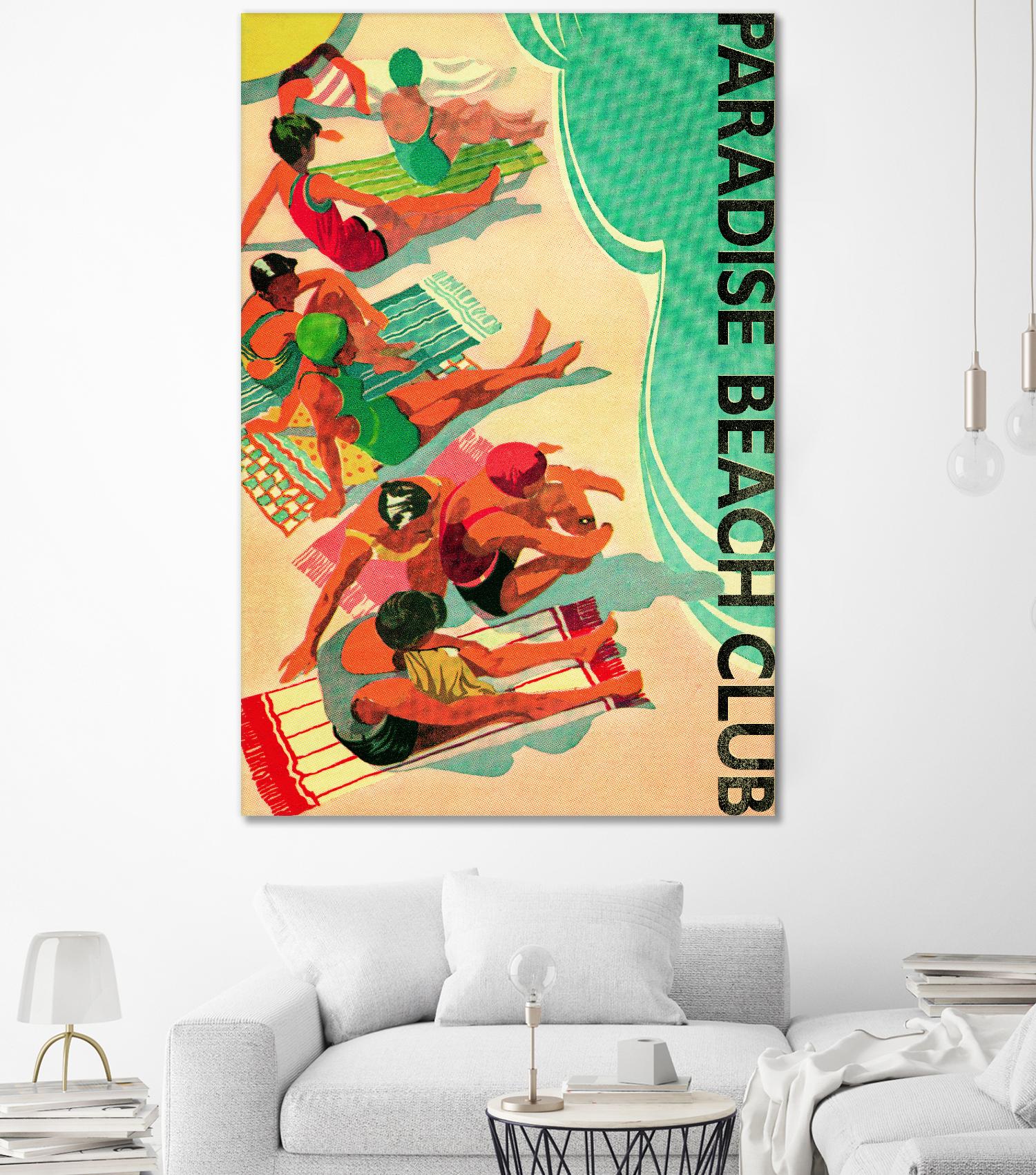 Paradise Beach Club by Portfolio on GIANT ART - beige tropical