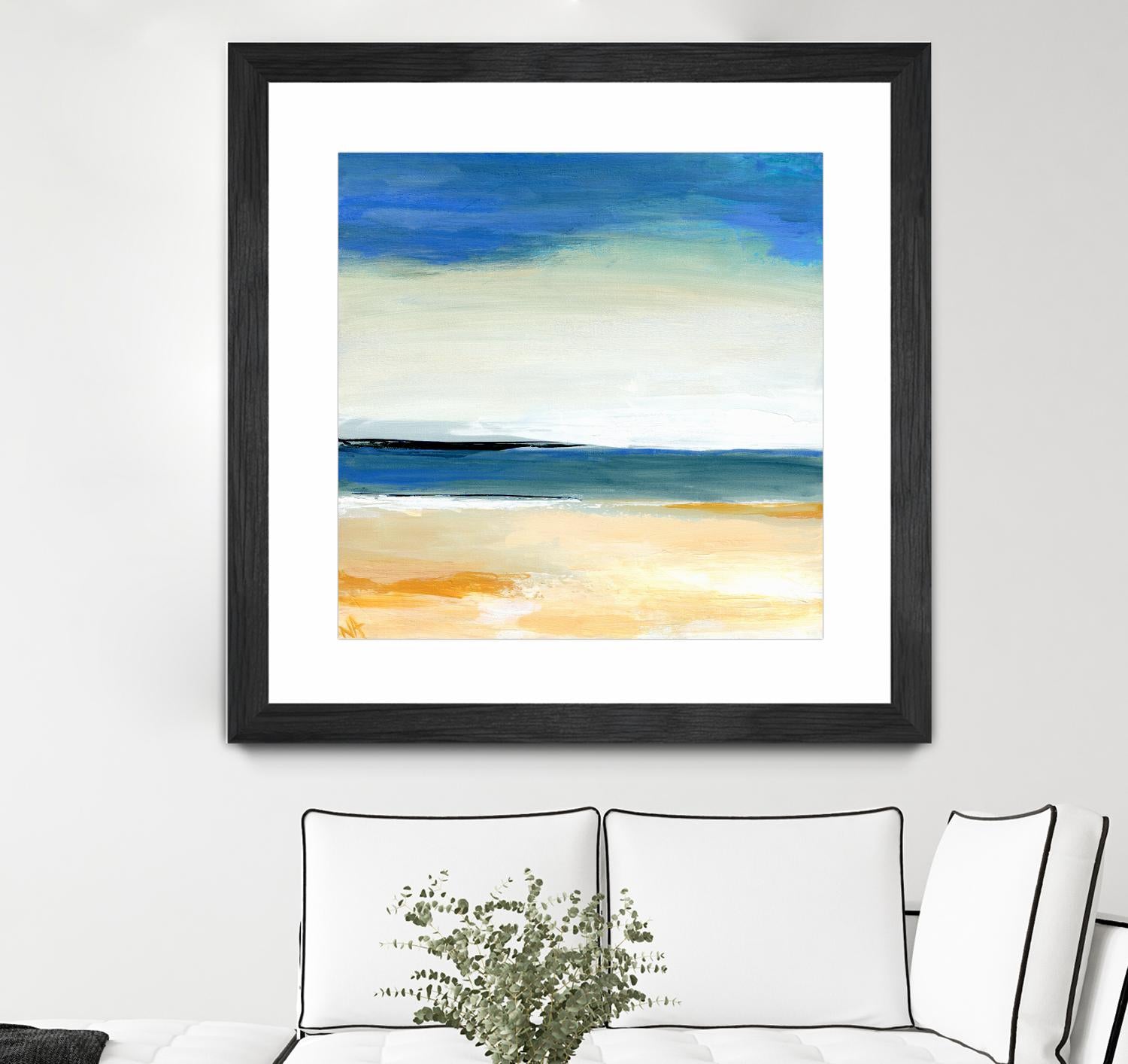 Seascape 2 by Niki Arden on GIANT ART - beige abstract