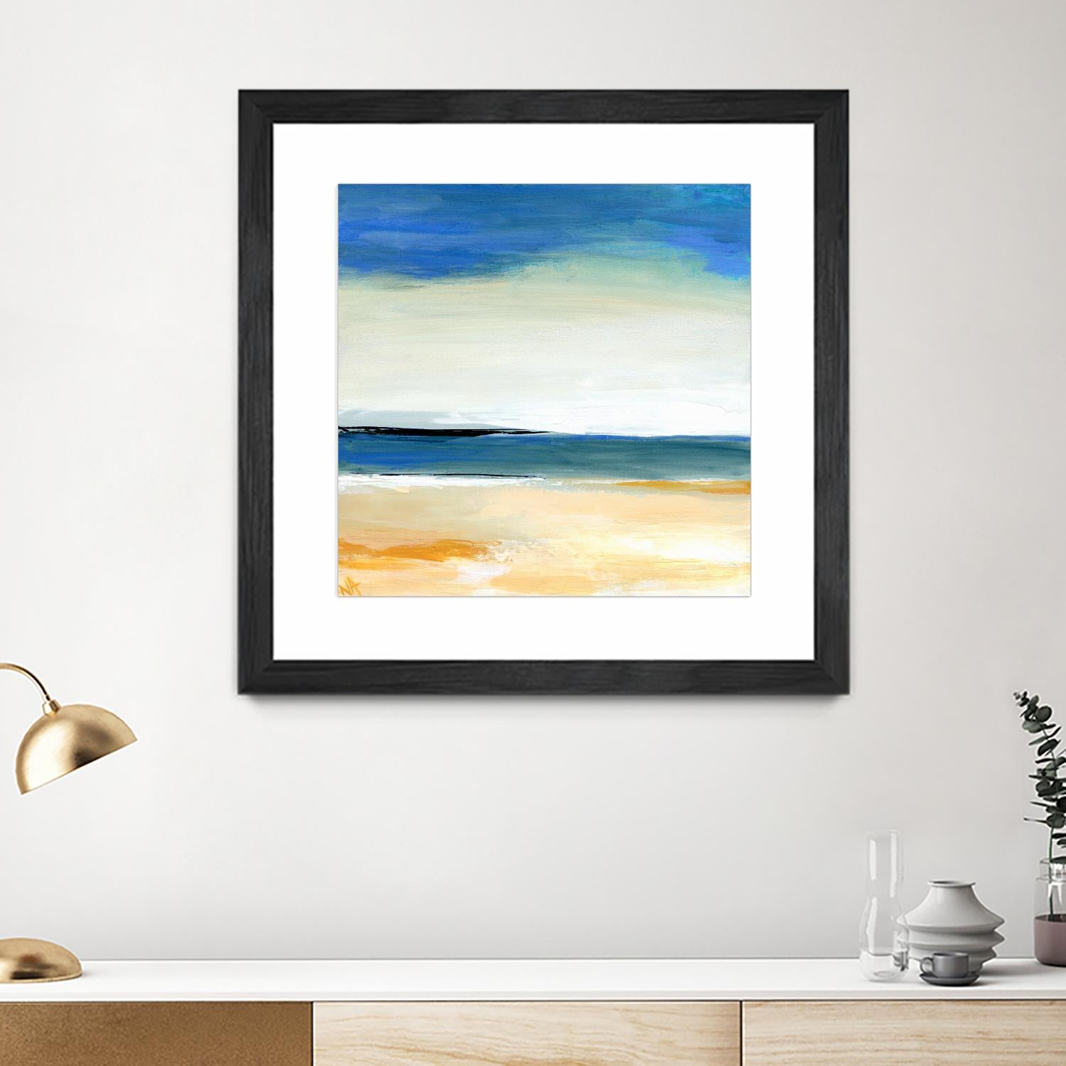 Seascape 2 by Niki Arden on GIANT ART - beige abstract