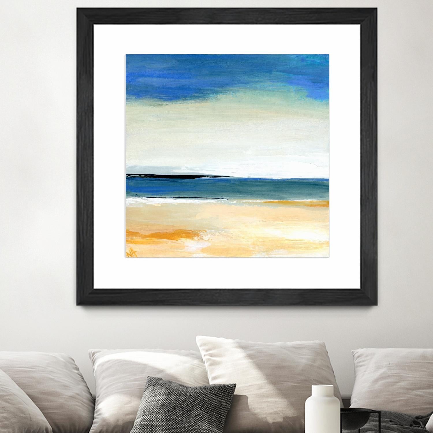 Seascape 2 by Niki Arden on GIANT ART - beige abstract