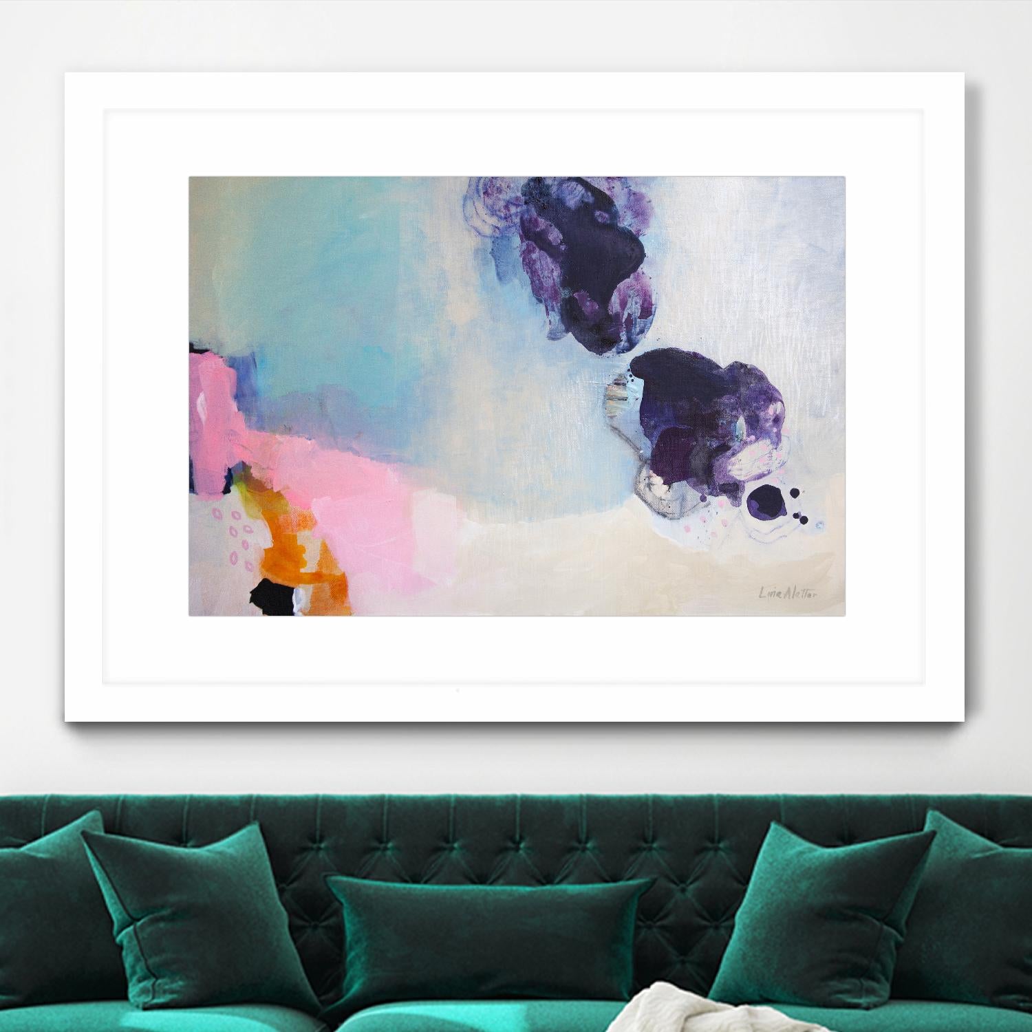 A Pair of Things by Lina Alattar on GIANT ART - multicolor abstracts; contemporary