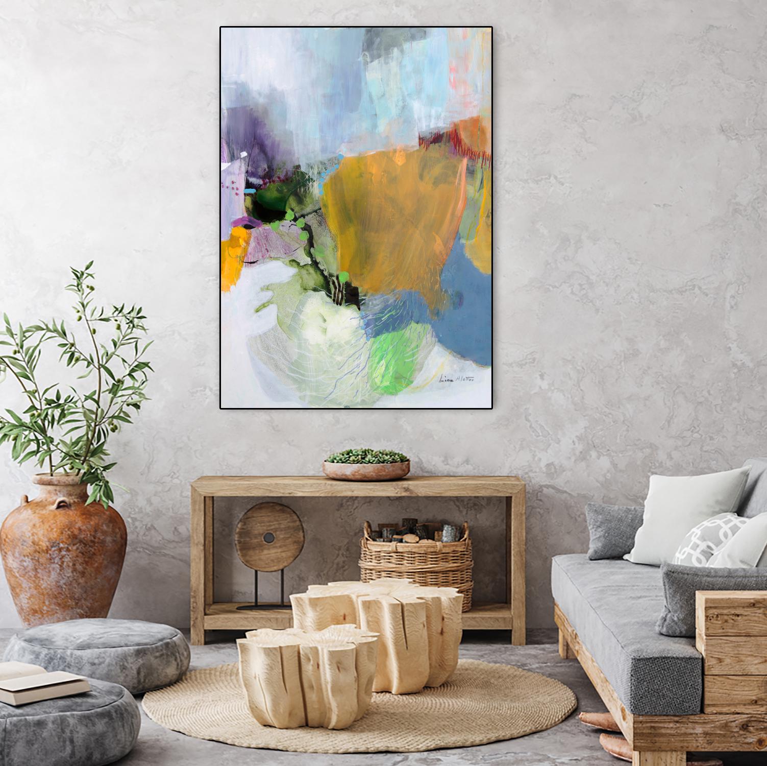 Where There Is Always More by Lina Alattar on GIANT ART - multicolor abstracts; contemporary