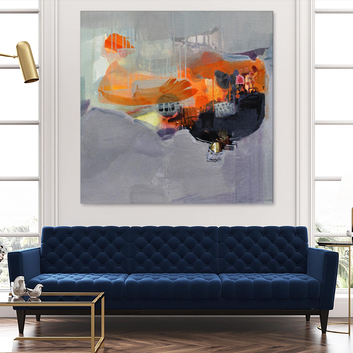 Carried Away by Lina Alattar on GIANT ART - multicolor abstracts; contemporary