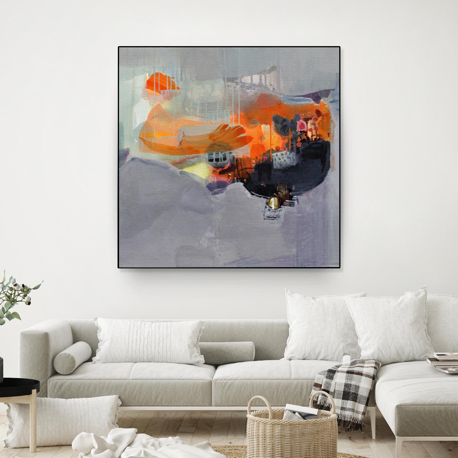 Carried Away by Lina Alattar on GIANT ART - multicolor abstracts; contemporary