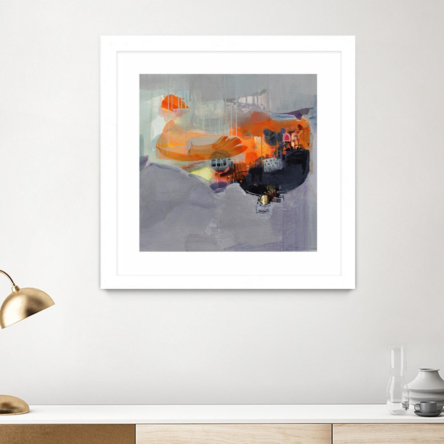 Carried Away by Lina Alattar on GIANT ART - multicolor abstracts; contemporary