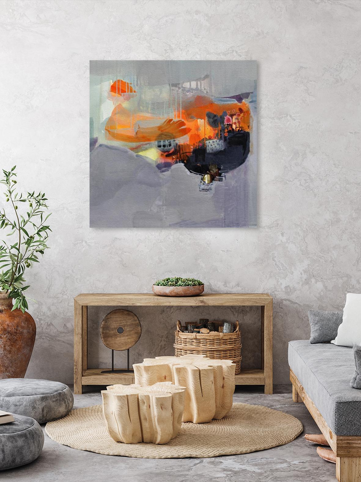 Carried Away by Lina Alattar on GIANT ART - multicolor abstracts; contemporary