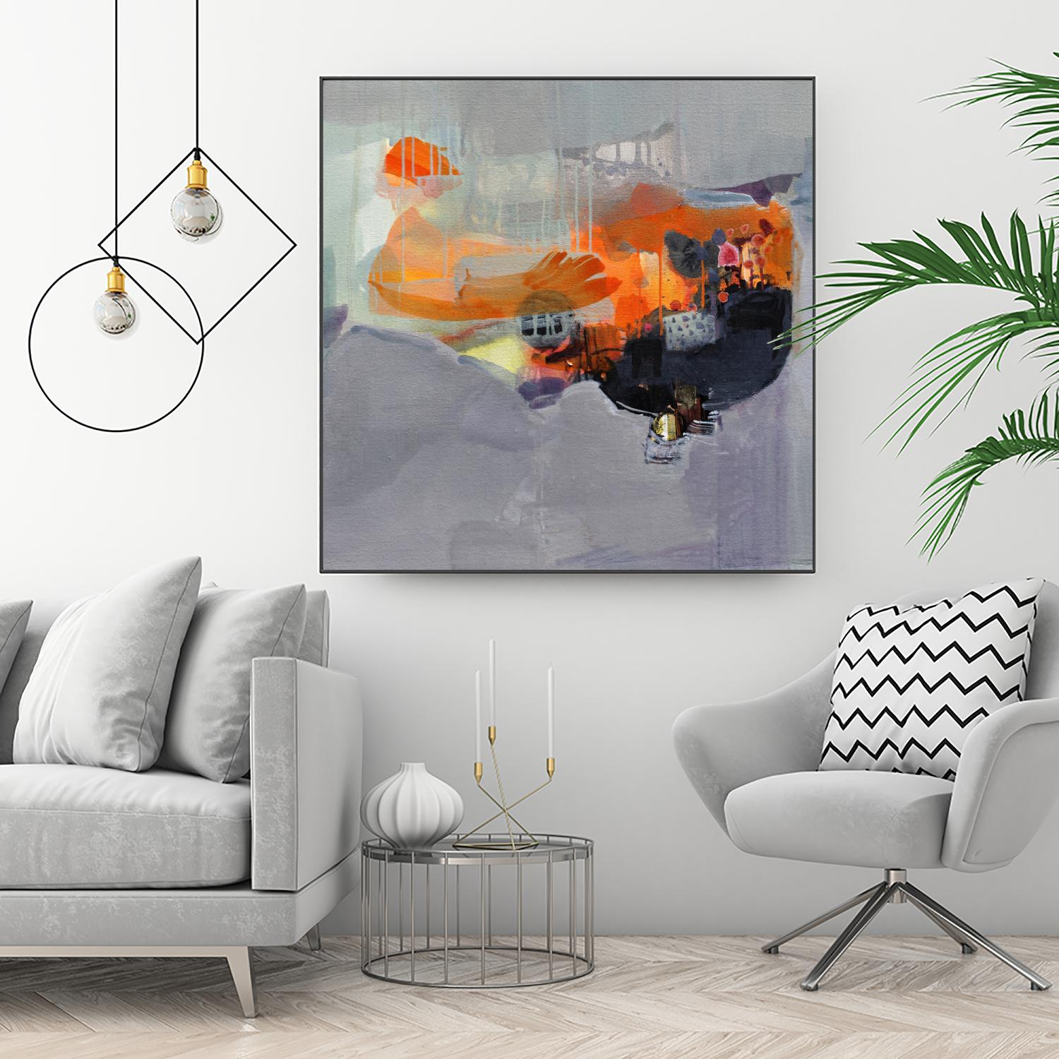 Carried Away by Lina Alattar on GIANT ART - multicolor abstracts; contemporary