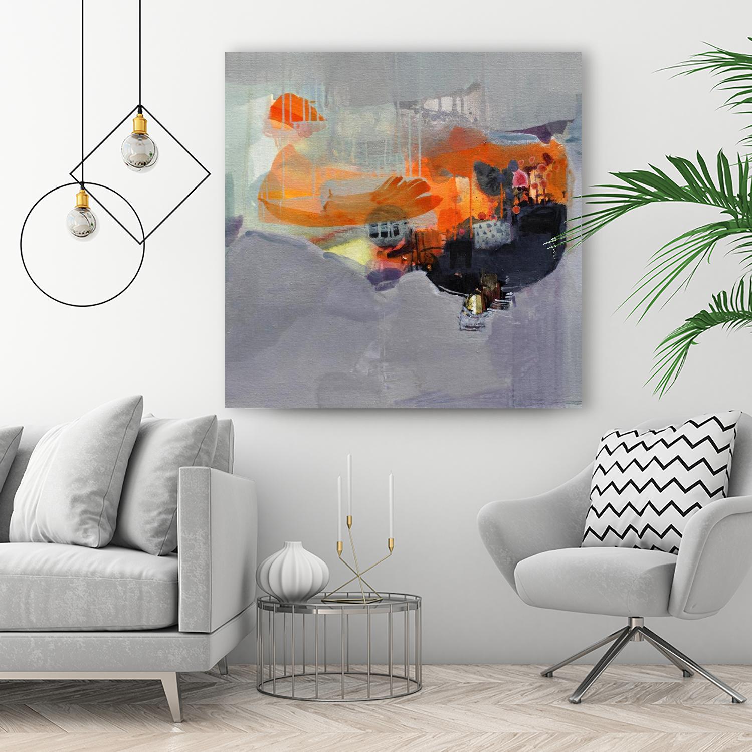 Carried Away by Lina Alattar on GIANT ART - multicolor abstracts; contemporary