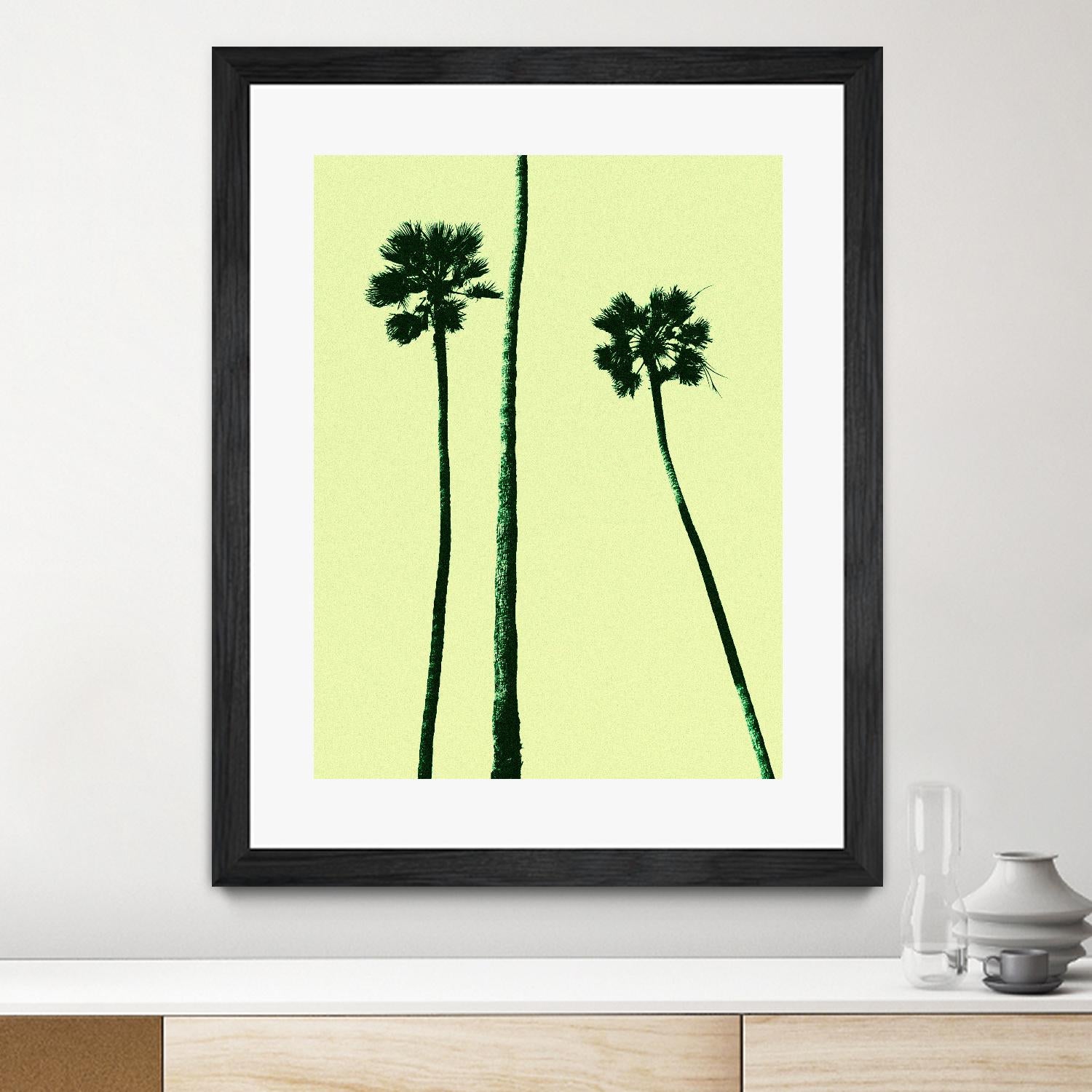 Palm Trees 2000 (Cyan) by Erik Asla on GIANT ART - multicolor photography; contemporary