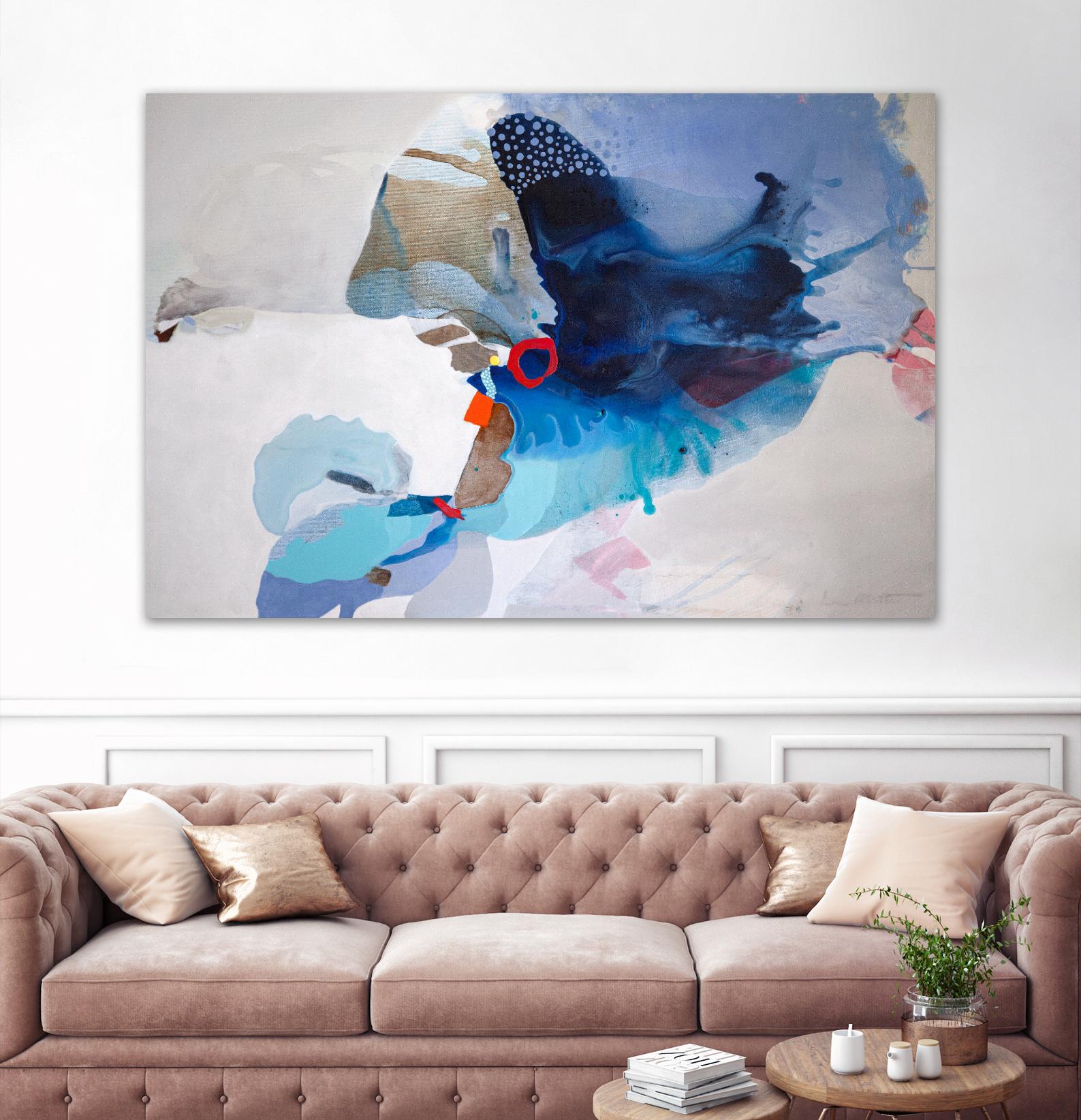 Ocean Tides by Lina Alattar on GIANT ART - multicolor abstracts, contemporary