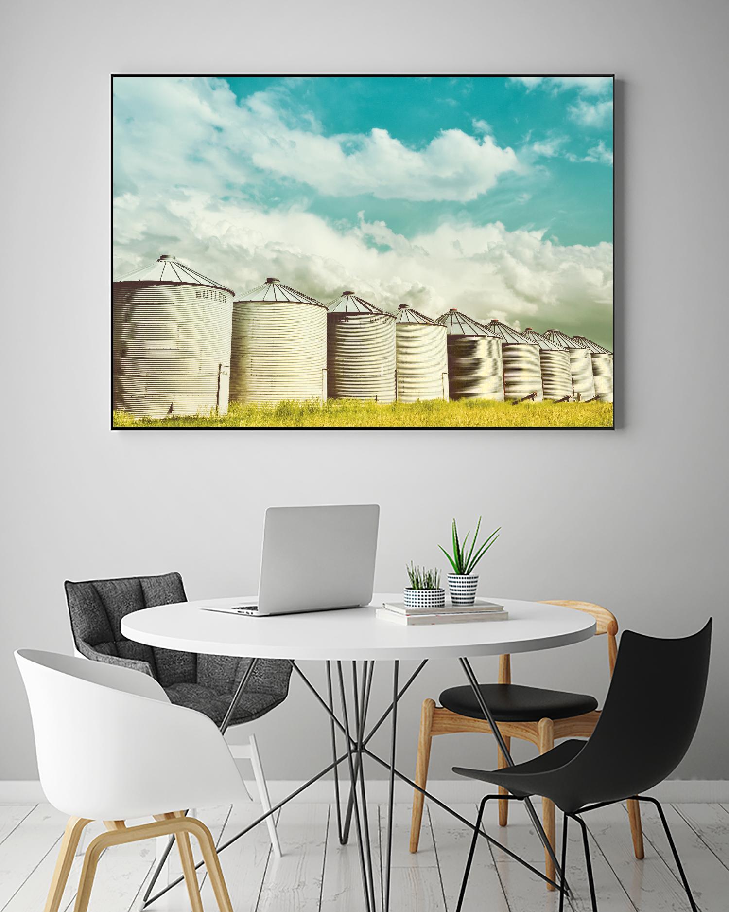 All in a Row by Annie Bailey Art on GIANT ART - white,blue landscapes, photography, farms
