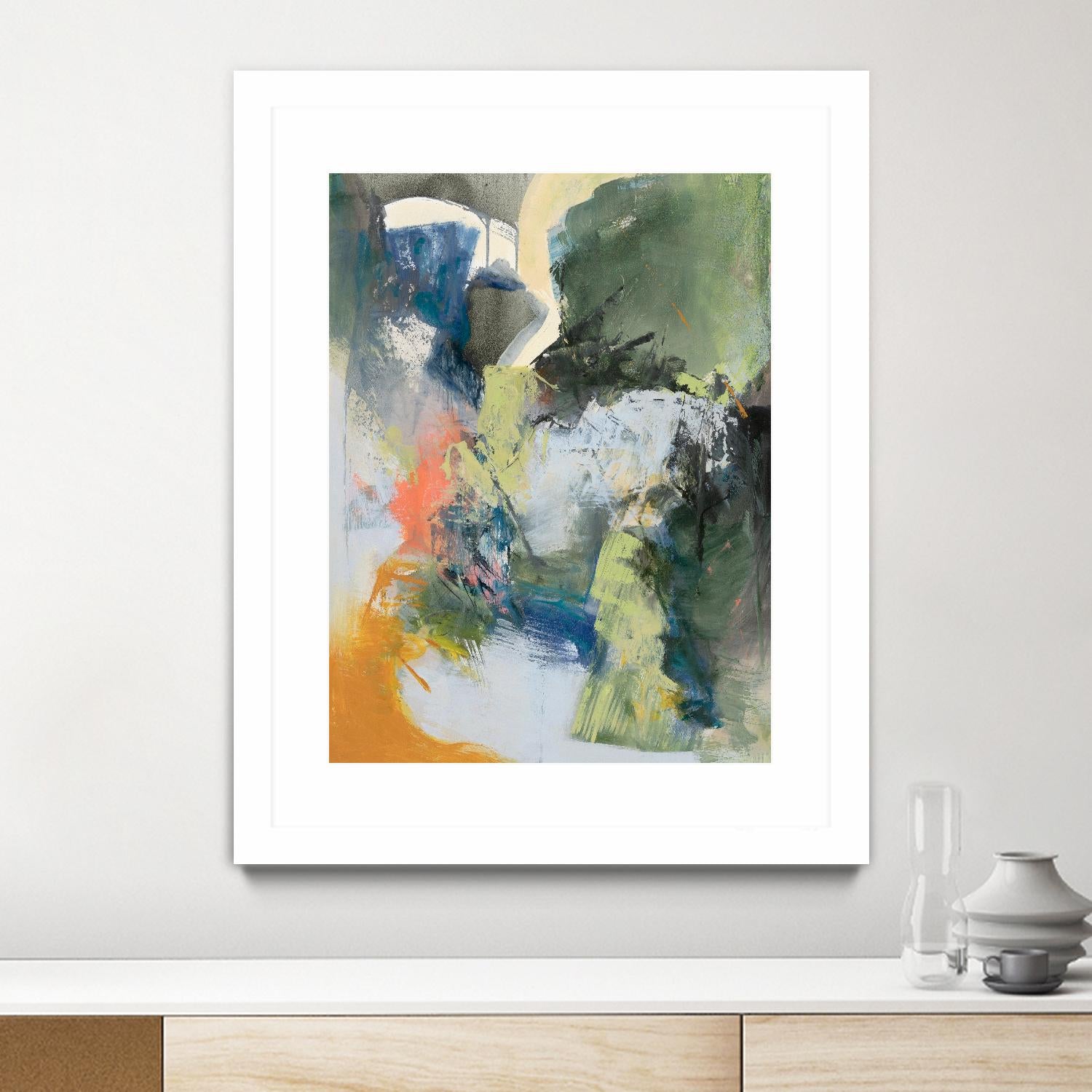 Asi Empieza by Emilia Arana on GIANT ART - orange abstracts, contemporary