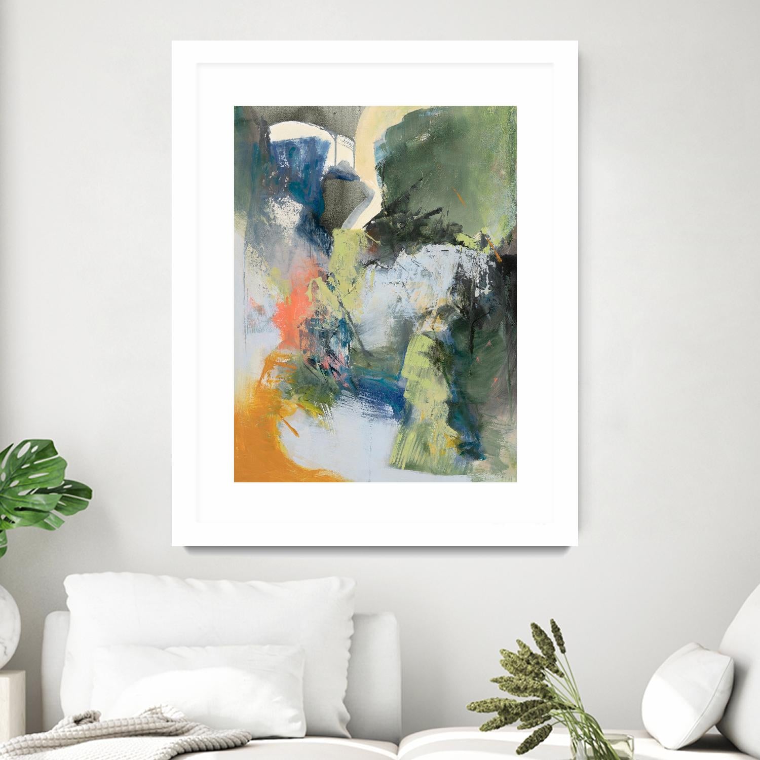 Asi Empieza by Emilia Arana on GIANT ART - orange abstracts, contemporary