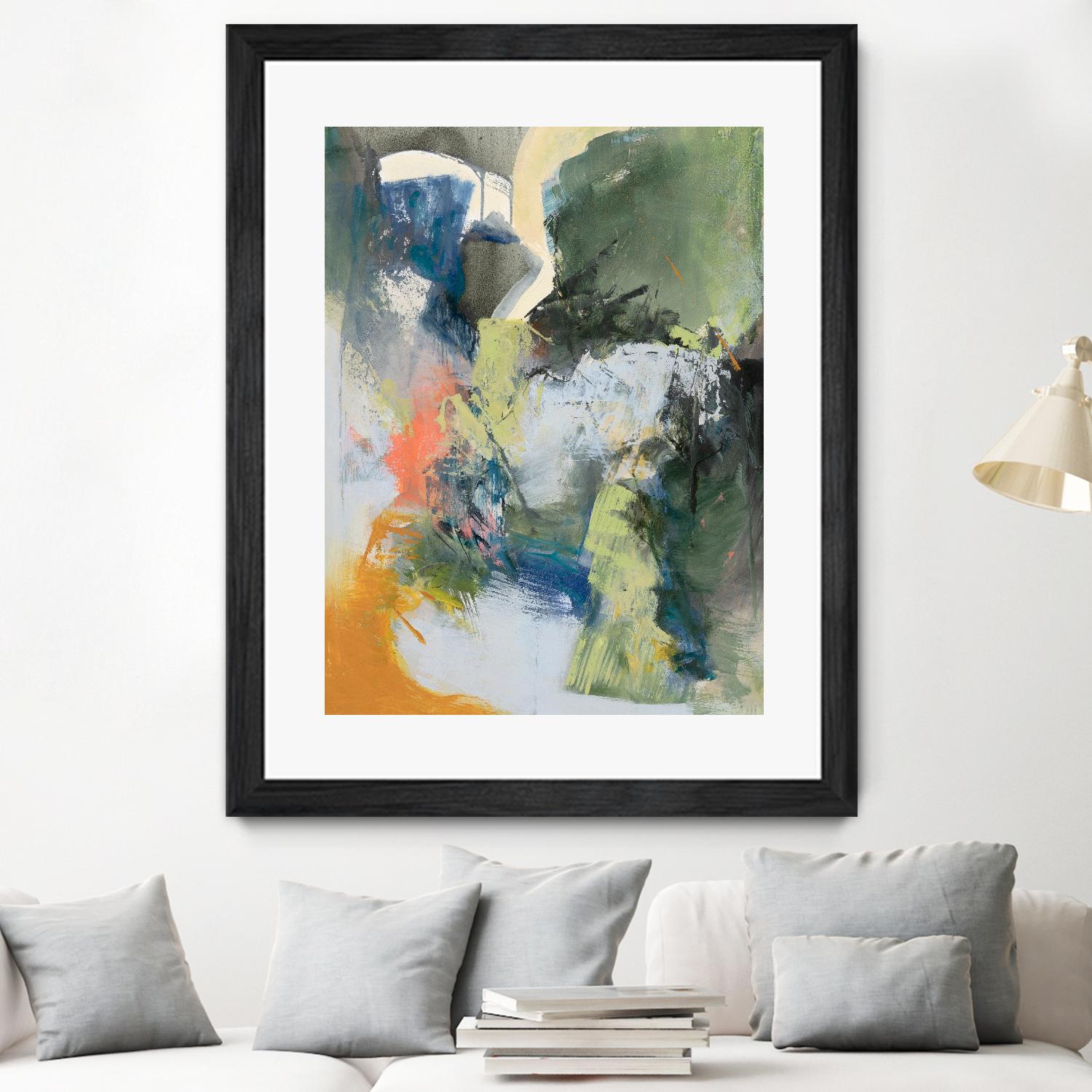 Asi Empieza by Emilia Arana on GIANT ART - orange abstracts, contemporary