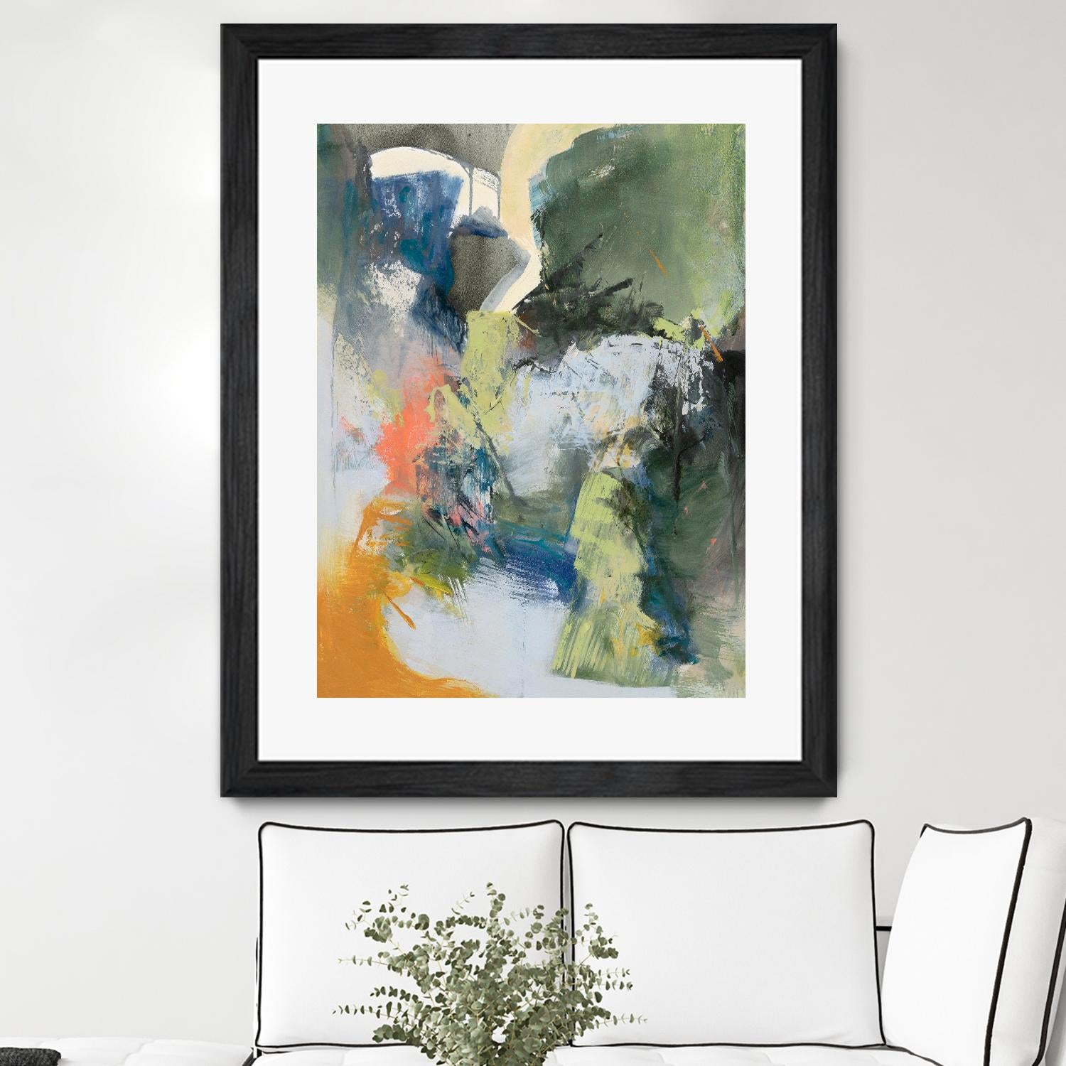 Asi Empieza by Emilia Arana on GIANT ART - orange abstracts, contemporary