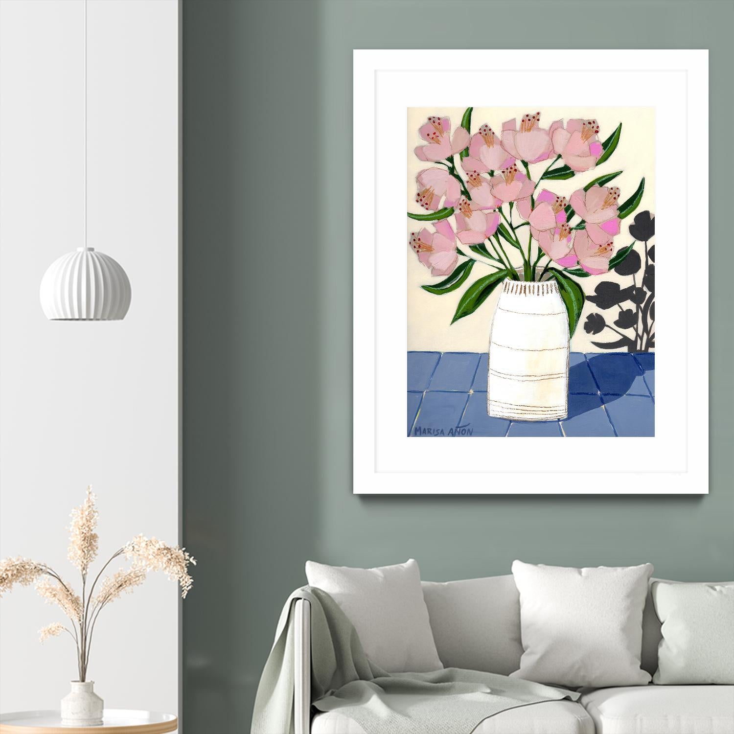 Spring Florals 5 by Marisa Anon on GIANT ART - pink,yellow floral,still life