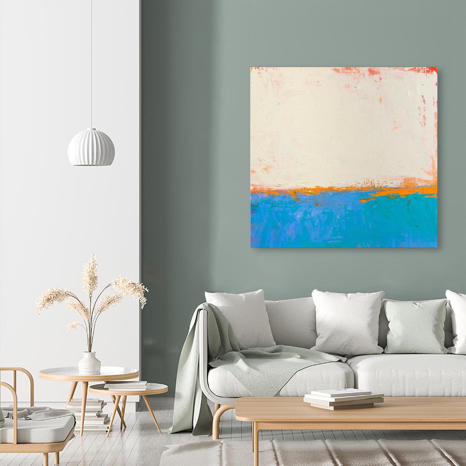 Calm seas by Don Bishop on GIANT ART - beige abstract