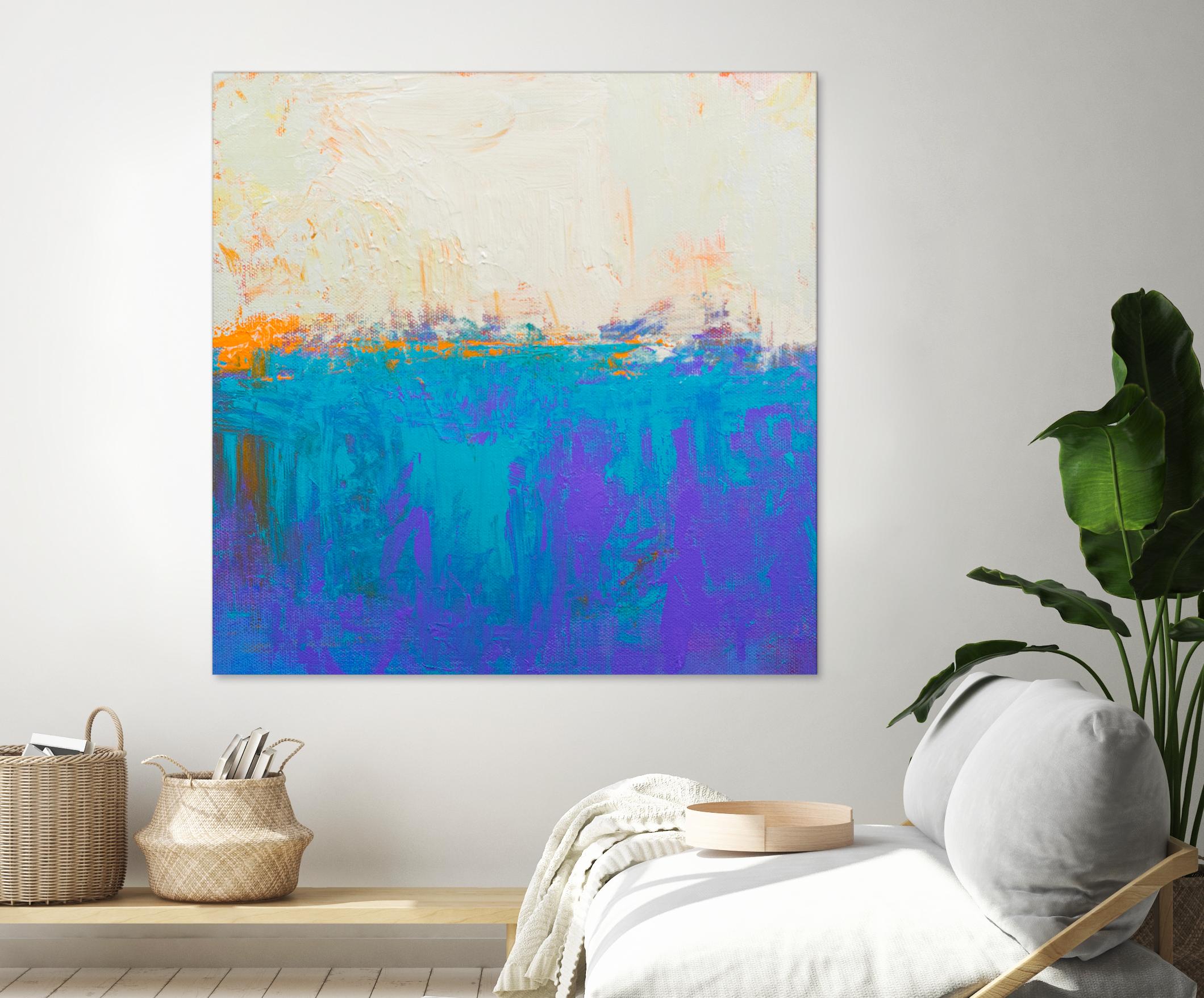 Orange Spark by Don Bishop on GIANT ART - beige abstract