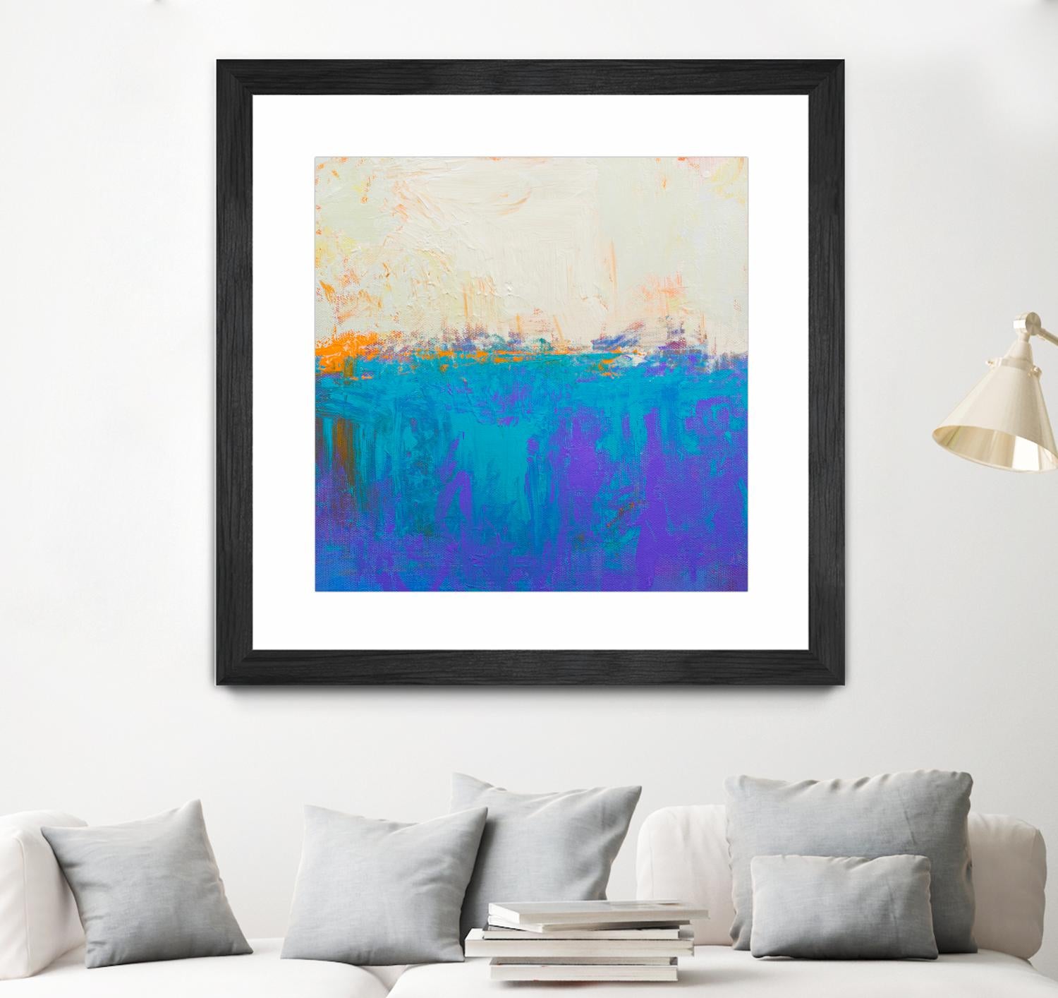 Orange Spark by Don Bishop on GIANT ART - beige abstract