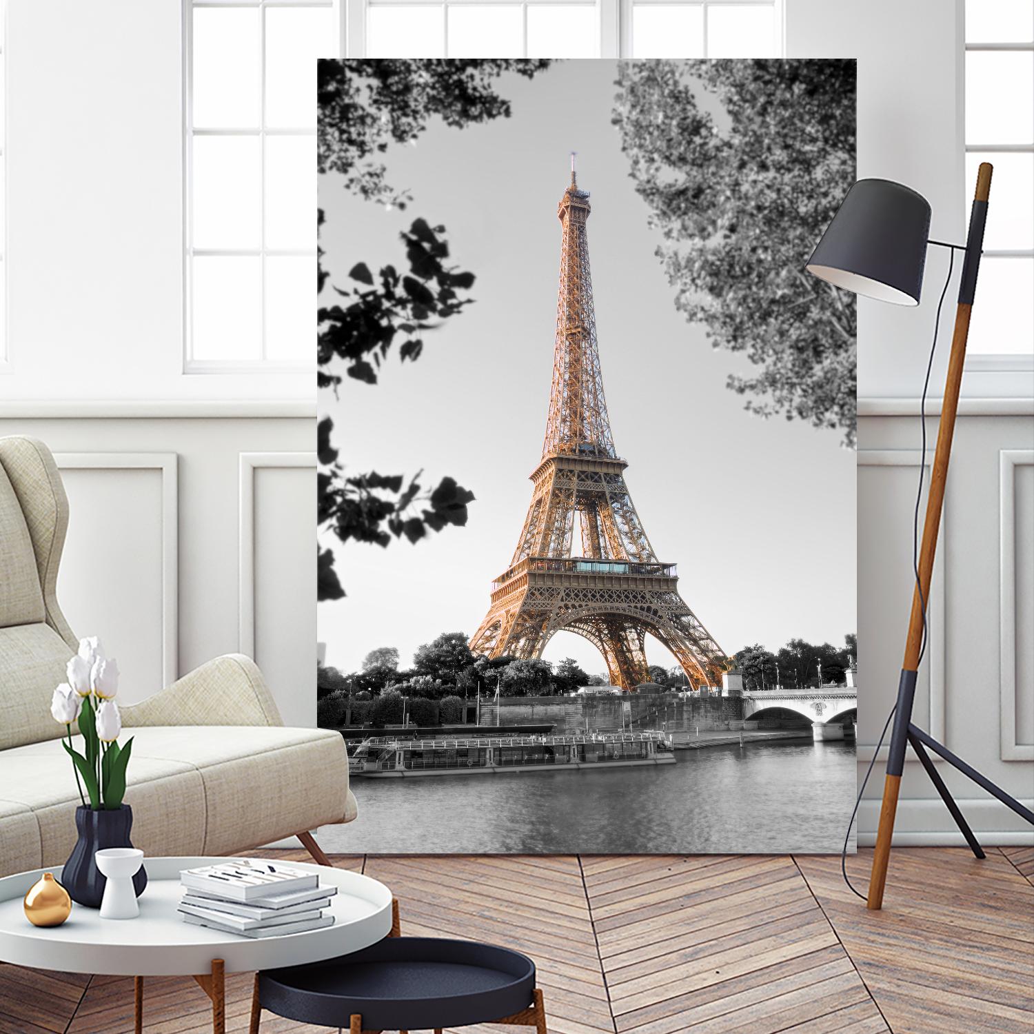 Matin sur la Seine by Alan Blaustein on GIANT ART - multicolor photography; people/places; landscapes