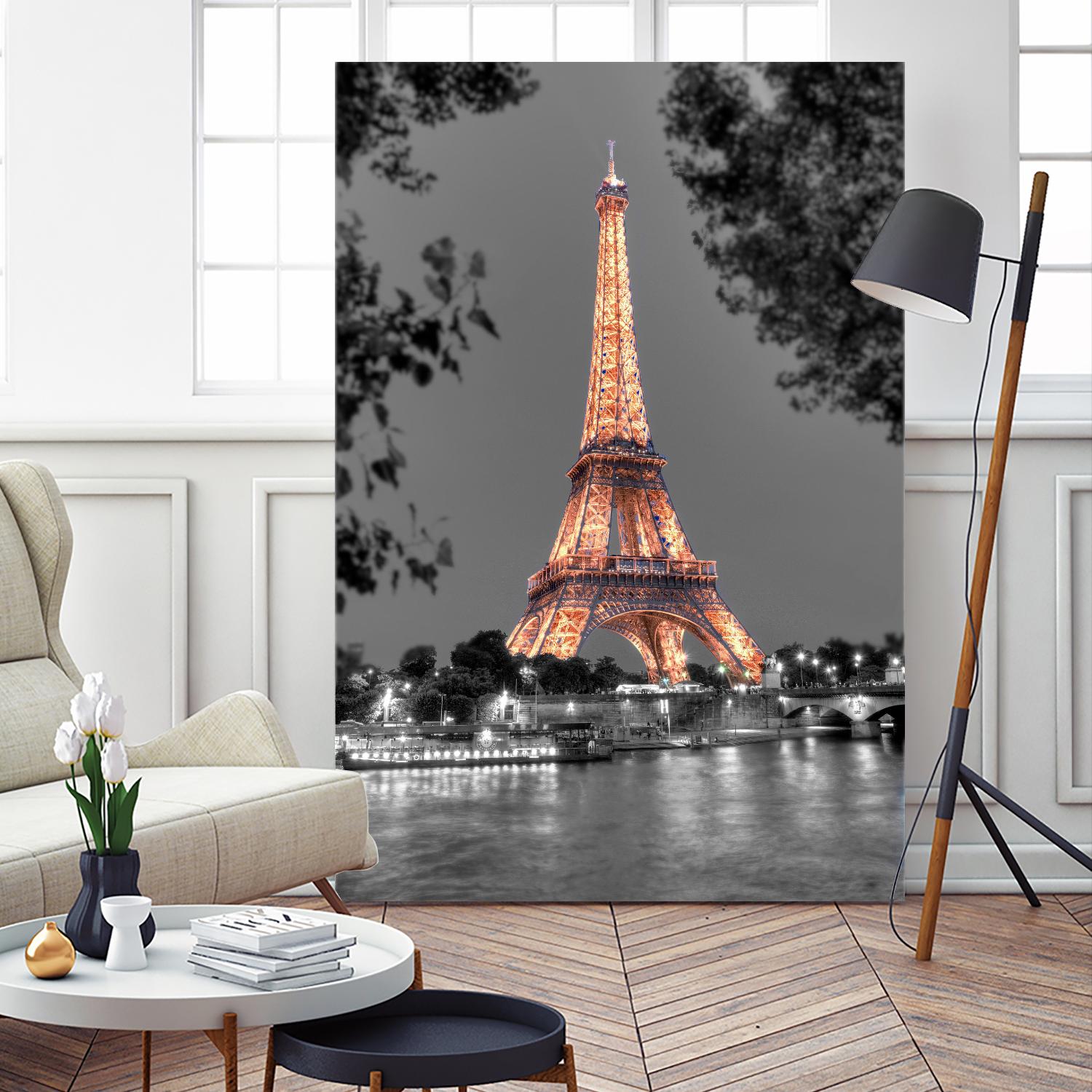 Nuit sur la Seine by Alan Blaustein on GIANT ART - multicolor photography; landscapes; people/places