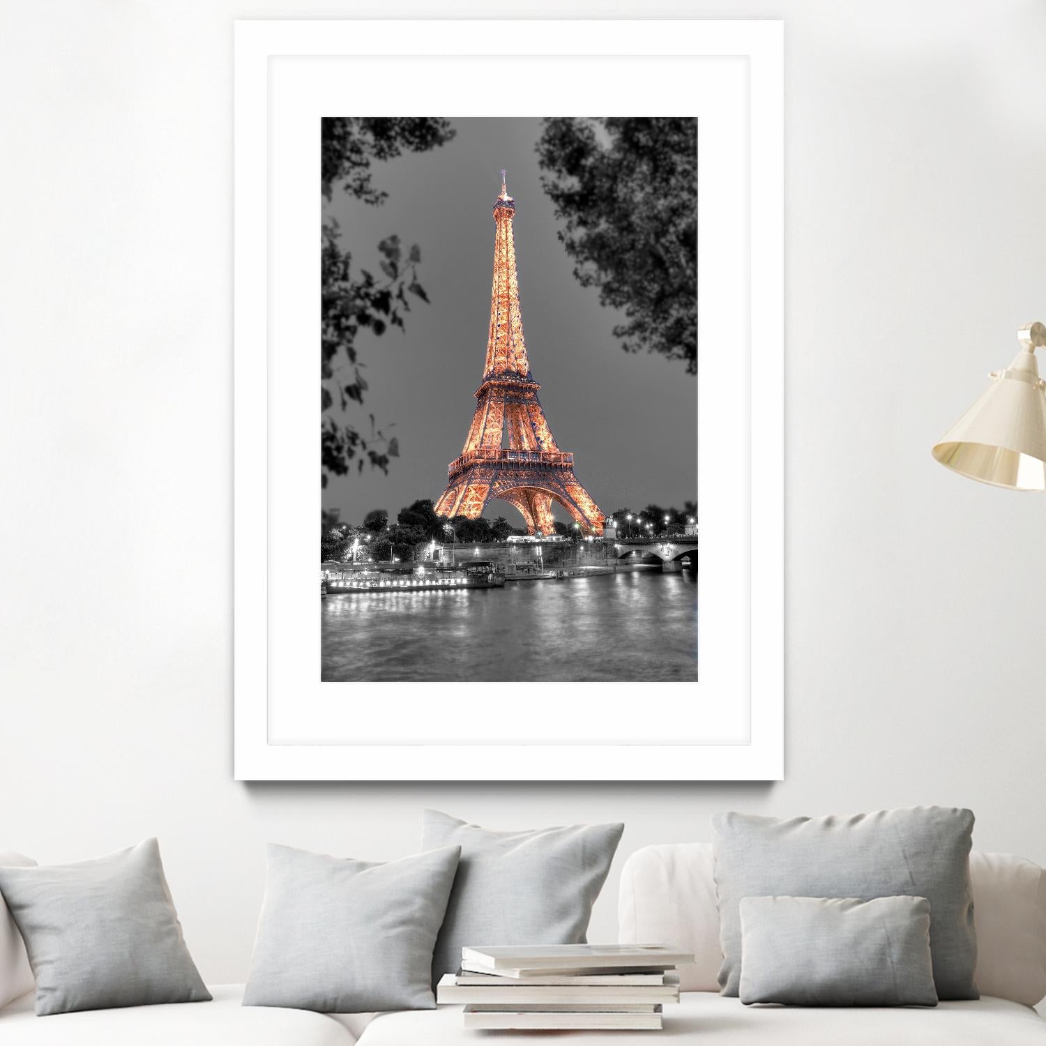 Nuit sur la Seine by Alan Blaustein on GIANT ART - multicolor photography; landscapes; people/places