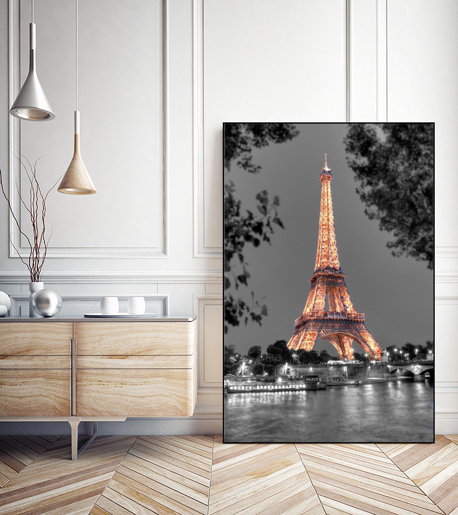 Nuit sur la Seine by Alan Blaustein on GIANT ART - multicolor photography; landscapes; people/places