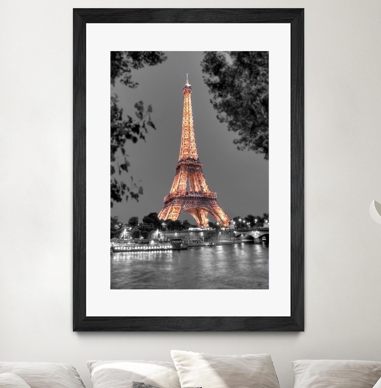 Nuit sur la Seine by Alan Blaustein on GIANT ART - multicolor photography; landscapes; people/places