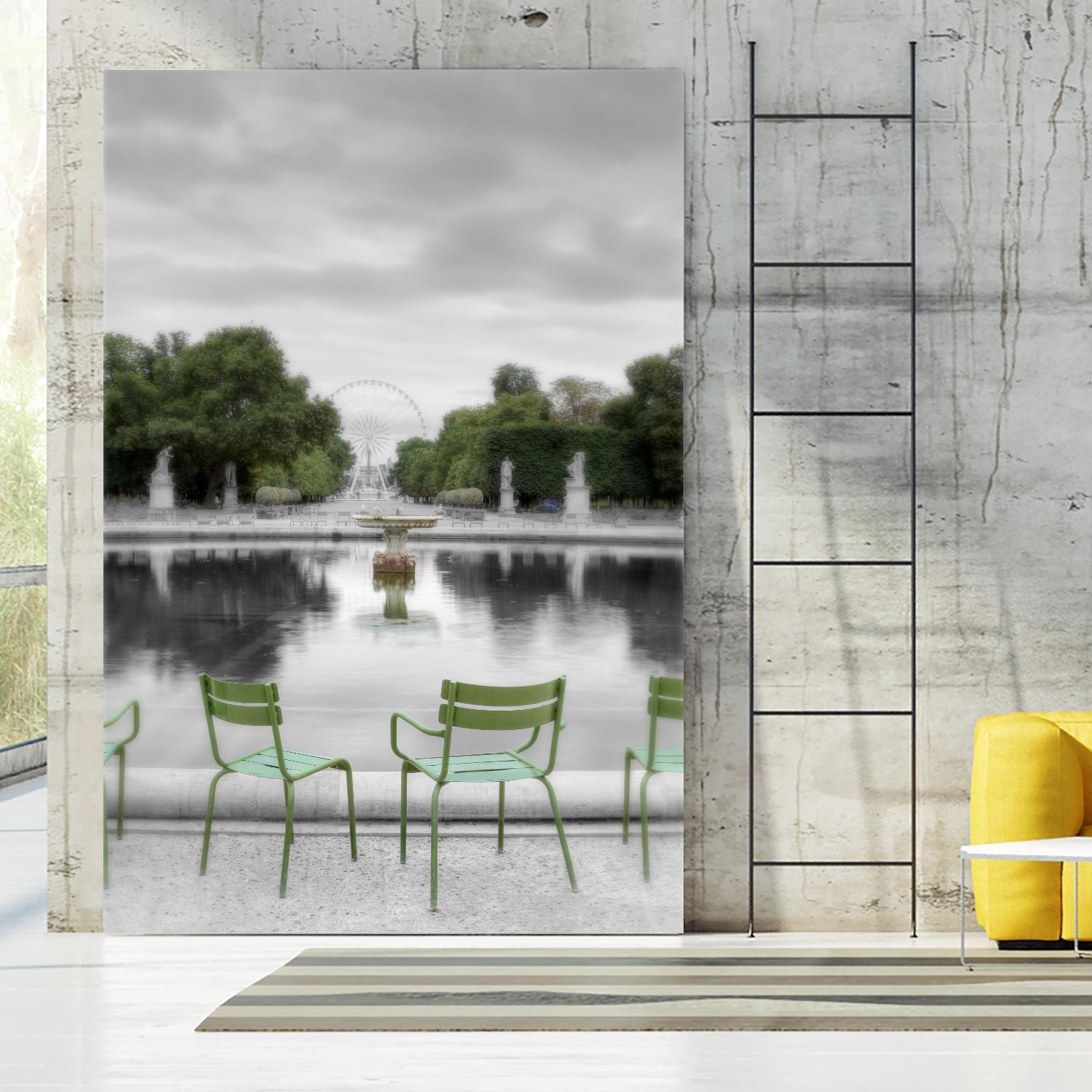 Tuileries Fountain #1 by Alan Blaustein on GIANT ART - multicolor photography; landscapes; people/places