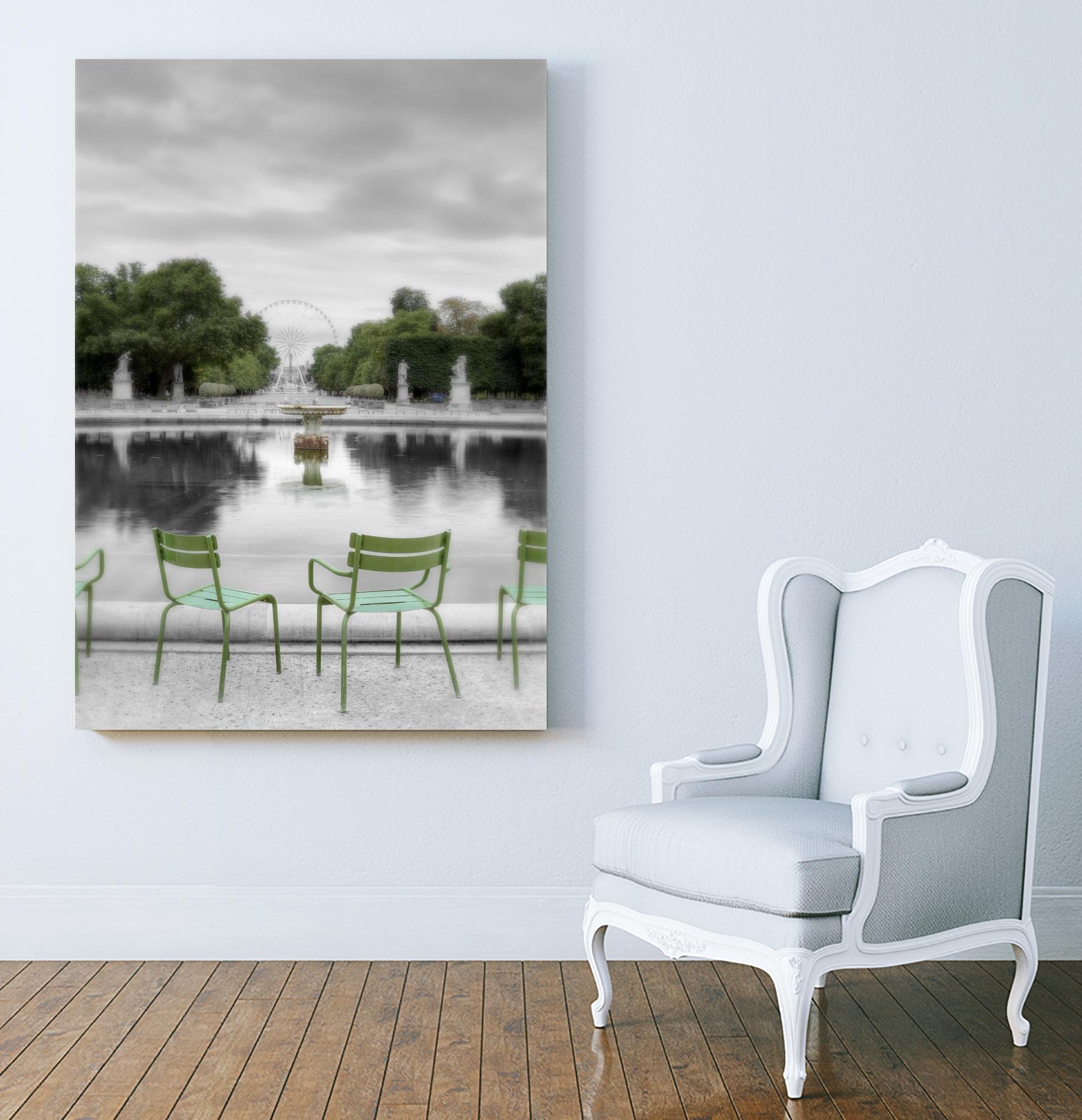 Tuileries Fountain #1 by Alan Blaustein on GIANT ART - multicolor photography; landscapes; people/places