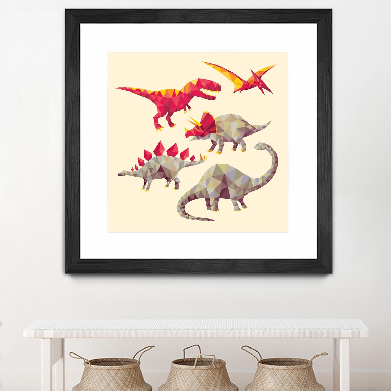 Geo Saurs by Michael Buxton on GIANT ART - multicolor urban/pop surrealism; animals; children