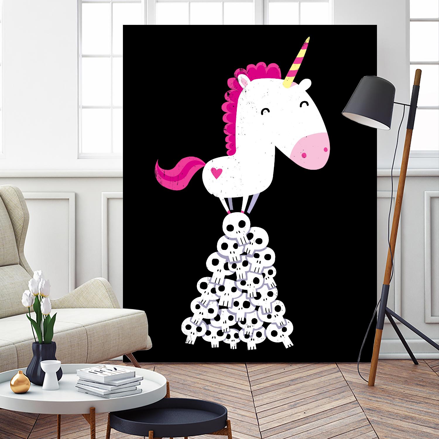 Killer Unicorn by Michael Buxton on GIANT ART - multicolor urban/pop surrealism; contemporary; animals