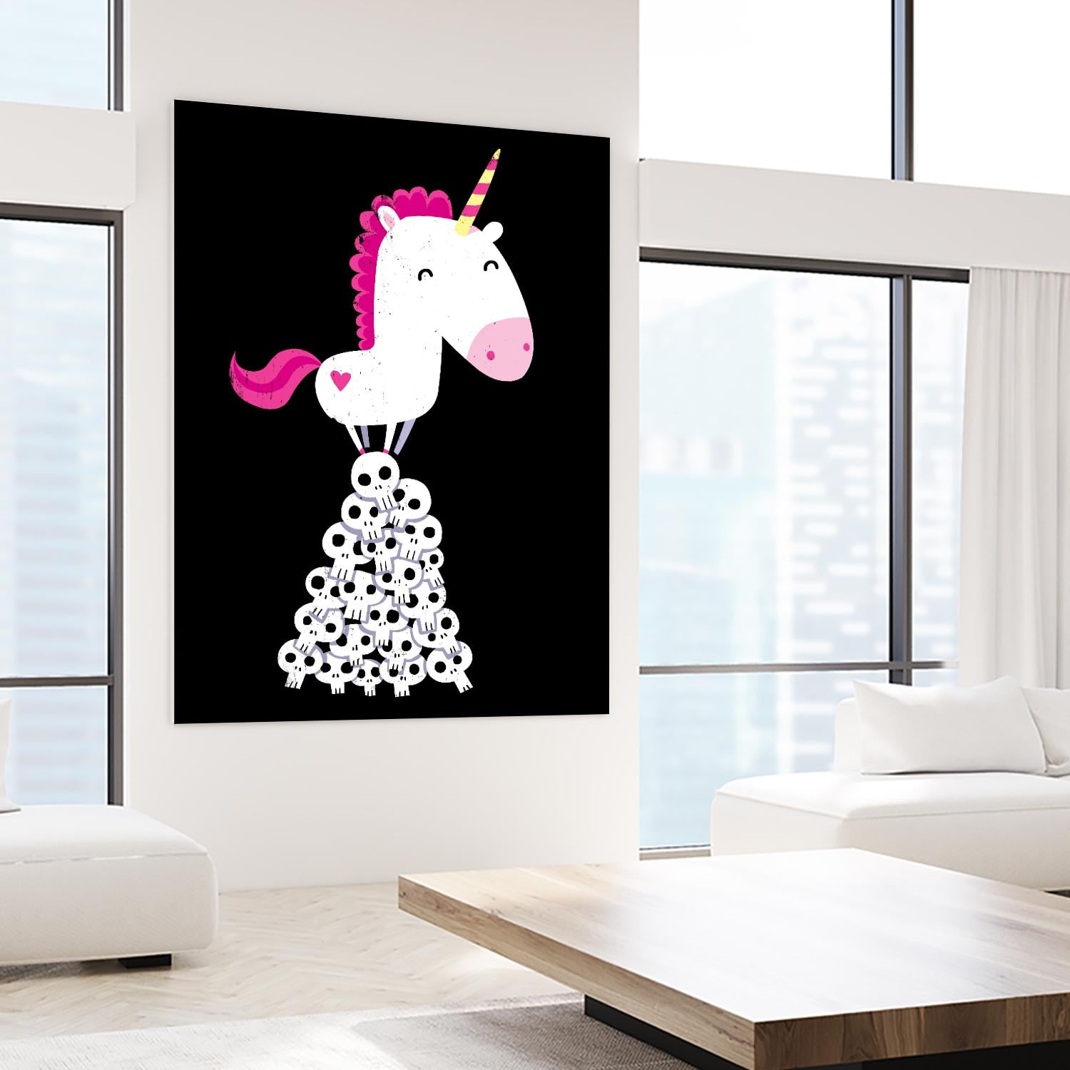 Killer Unicorn by Michael Buxton on GIANT ART - multicolor urban/pop surrealism; contemporary; animals