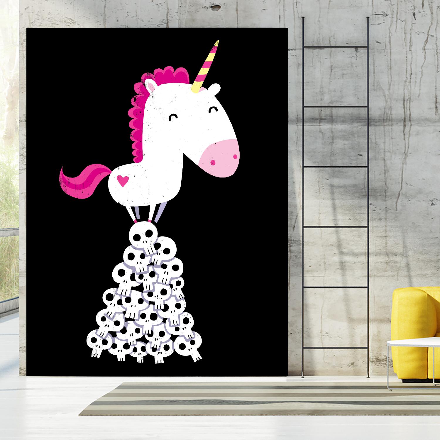Killer Unicorn by Michael Buxton on GIANT ART - multicolor urban/pop surrealism; contemporary; animals