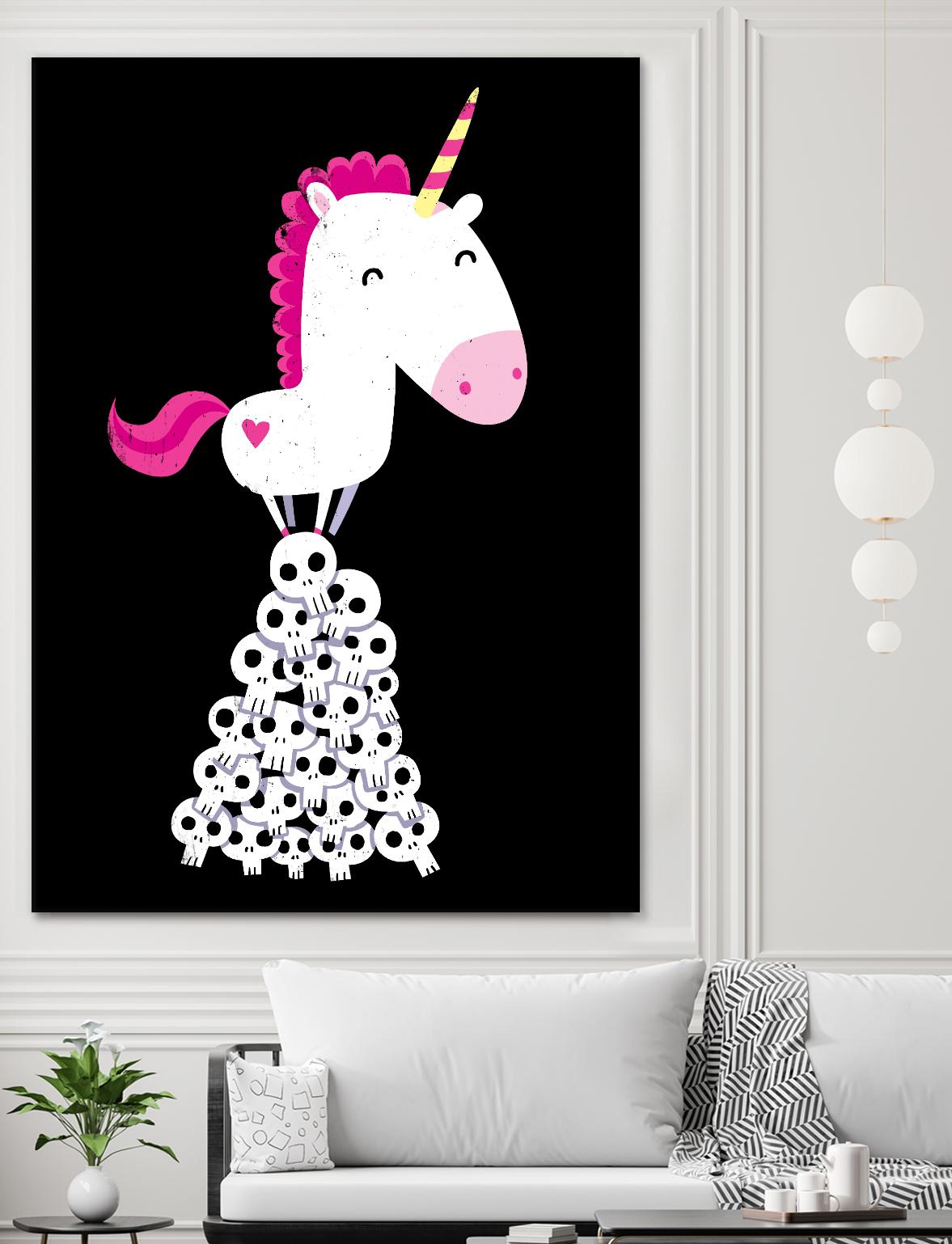 Killer Unicorn by Michael Buxton on GIANT ART - multicolor urban/pop surrealism; contemporary; animals