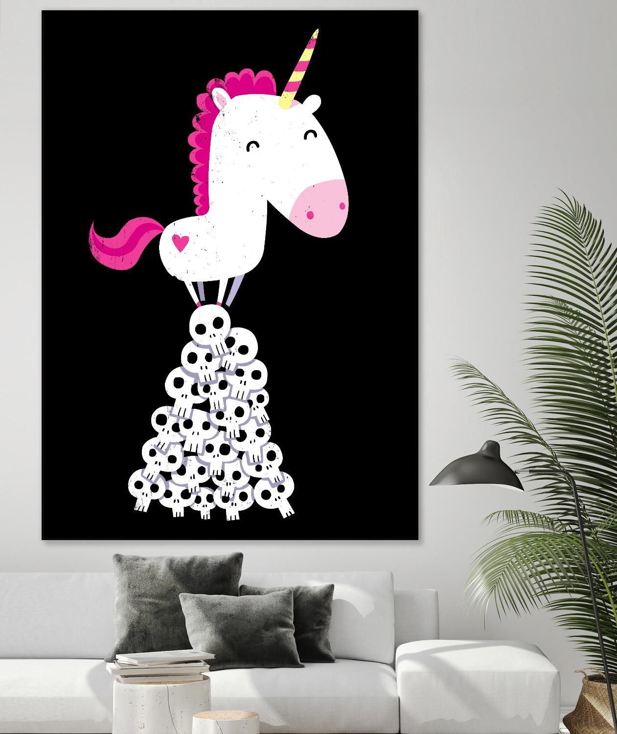 Killer Unicorn by Michael Buxton on GIANT ART - multicolor urban/pop surrealism; contemporary; animals