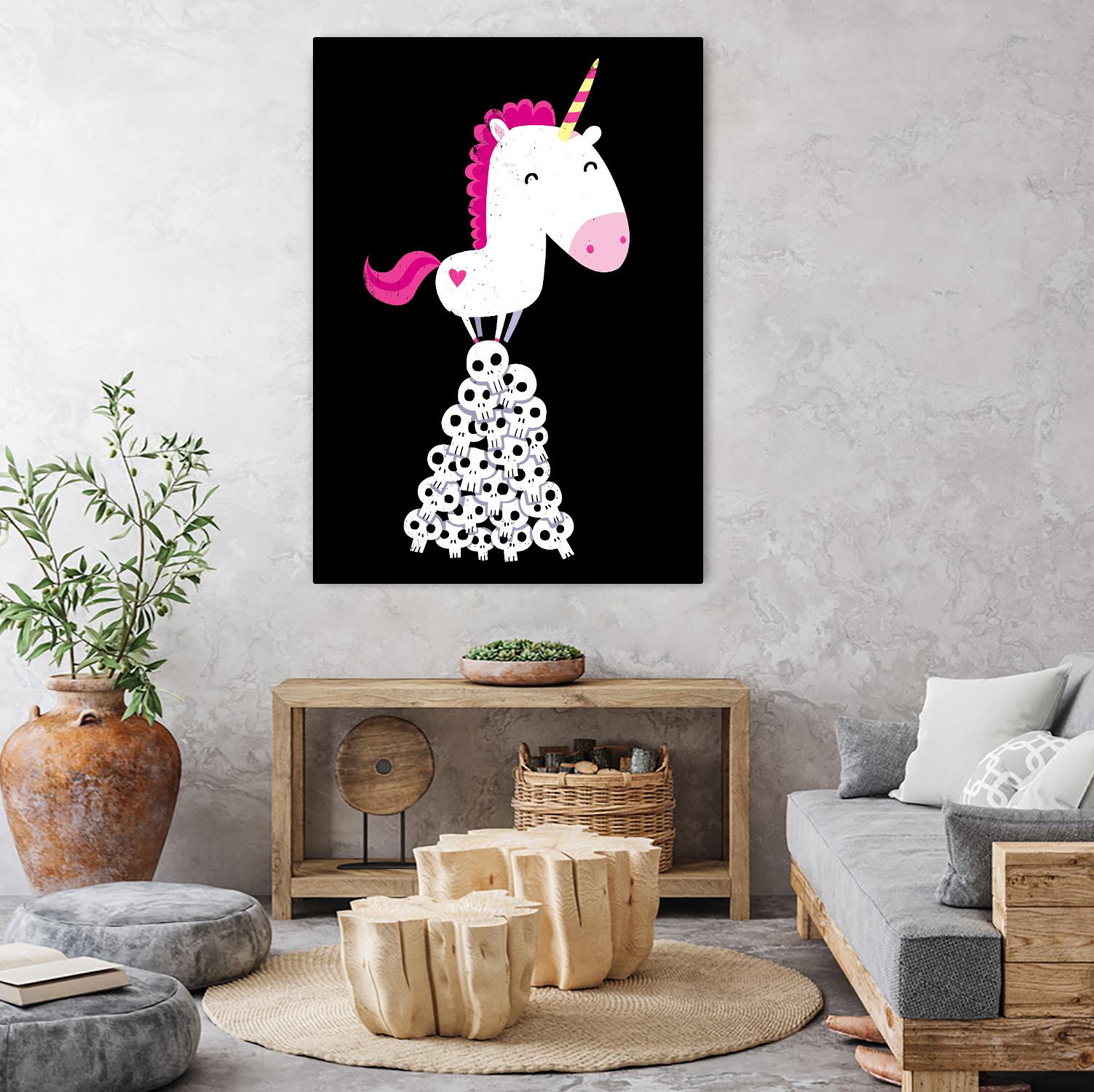 Killer Unicorn by Michael Buxton on GIANT ART - multicolor urban/pop surrealism; contemporary; animals