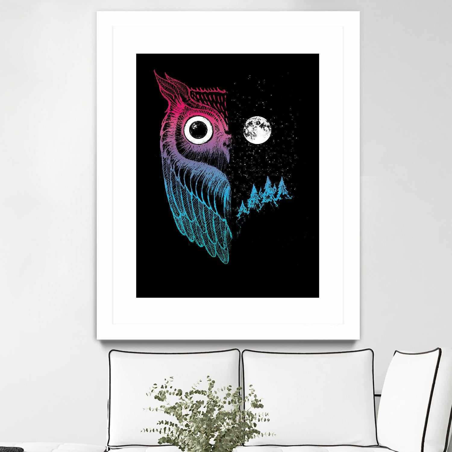 Night Owl by Michael Buxton on GIANT ART - multicolor urban/pop surrealism; contemporary; animals