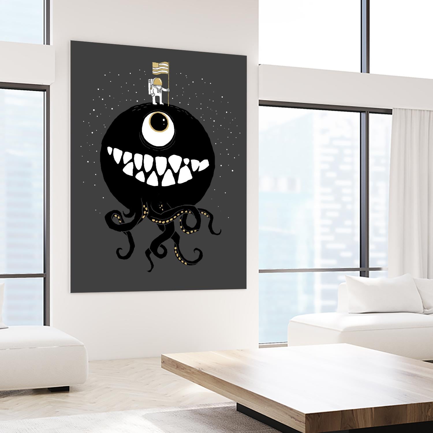 Space Oddity by Michael Buxton on GIANT ART - multicolor urban/pop surrealism; contemporary