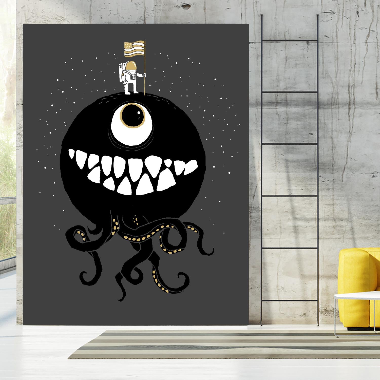 Space Oddity by Michael Buxton on GIANT ART - multicolor urban/pop surrealism; contemporary