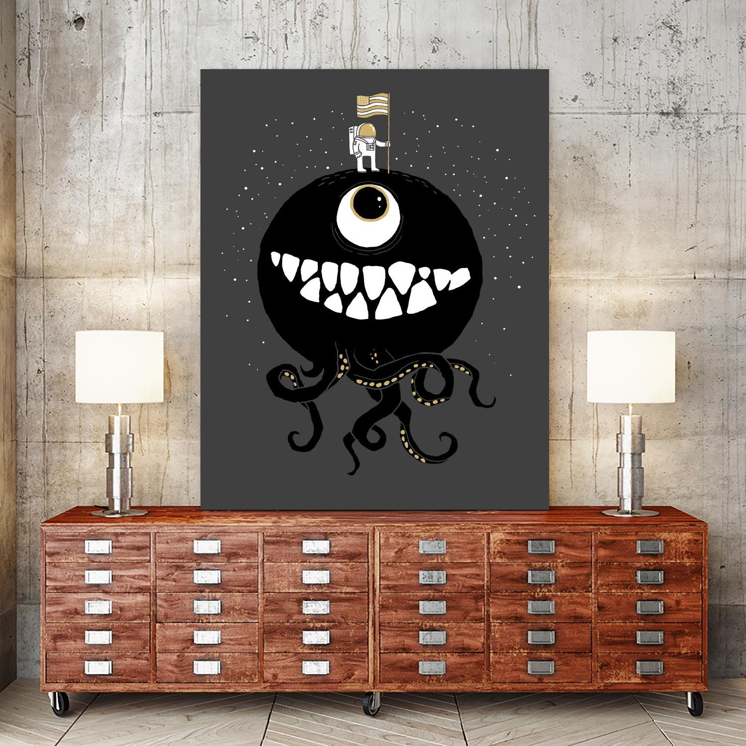 Space Oddity by Michael Buxton on GIANT ART - multicolor urban/pop surrealism; contemporary