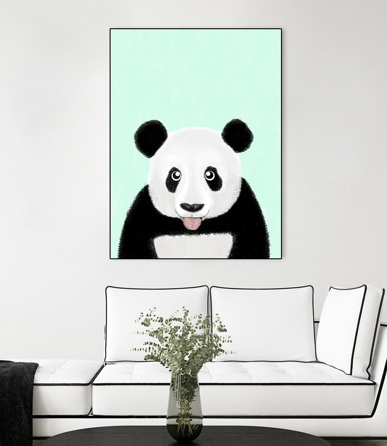 Cute Panda by Barruf on GIANT ART - multicolor urban/pop surrealism; animals