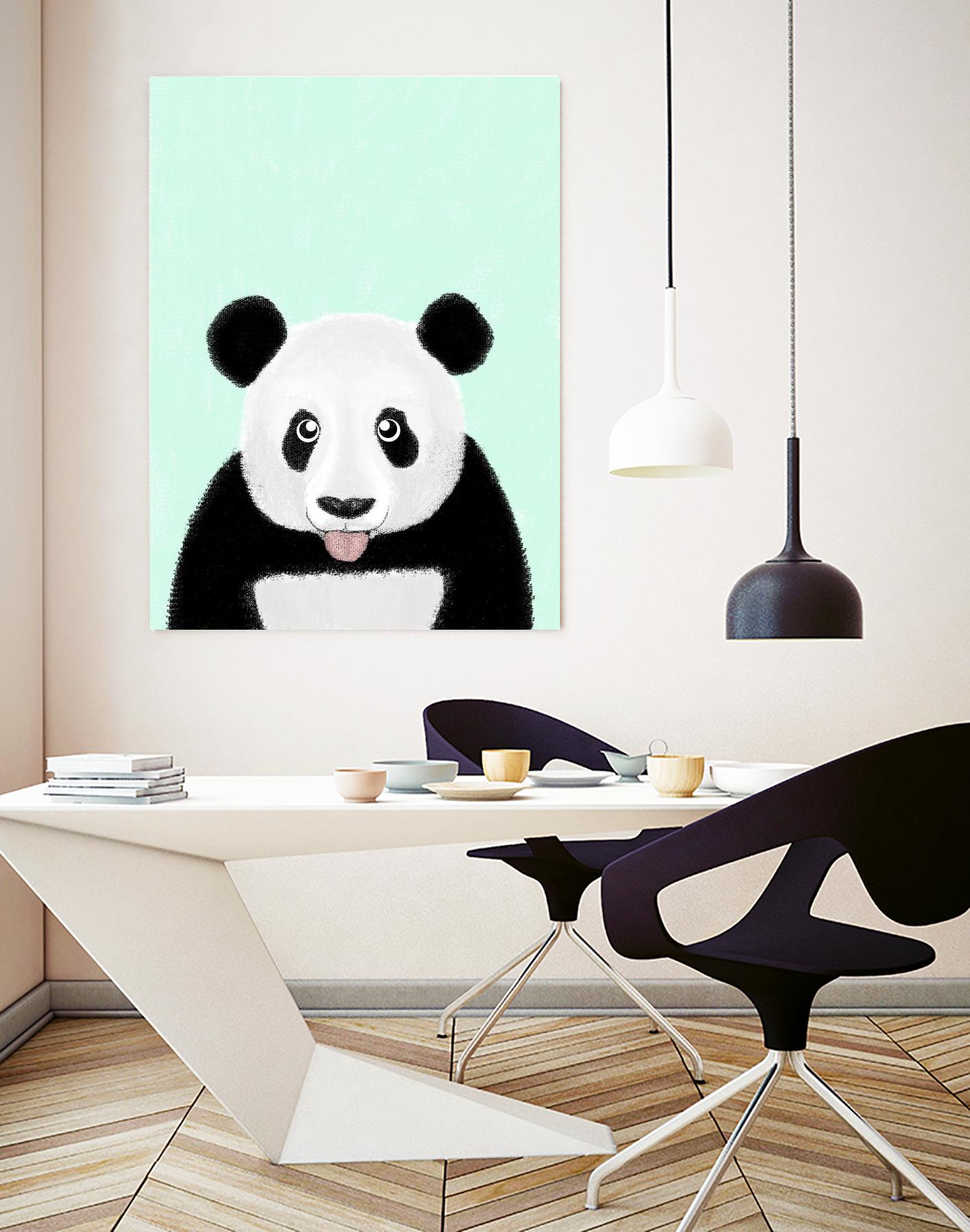 Cute Panda by Barruf on GIANT ART - multicolor urban/pop surrealism; animals
