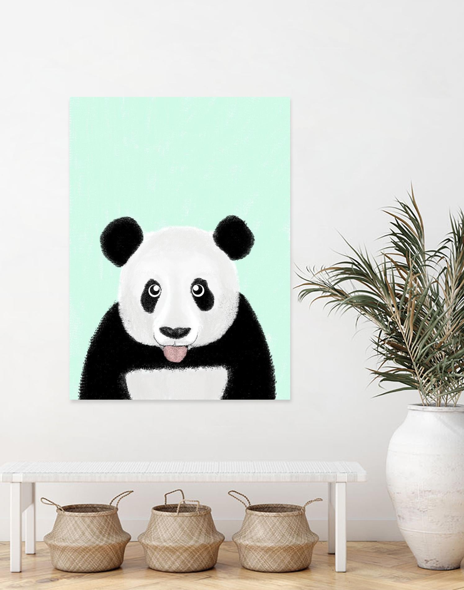 Cute Panda by Barruf on GIANT ART - multicolor urban/pop surrealism; animals