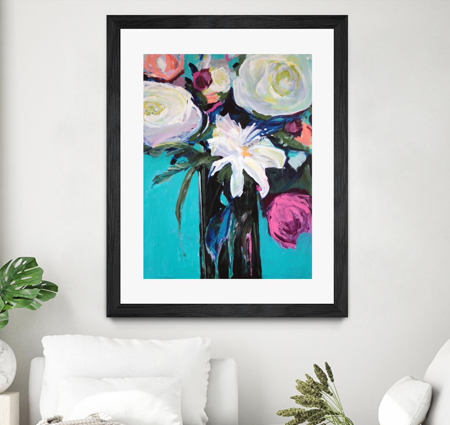 White Lily by Jacqueline Brewer on GIANT ART - multicolor floral/still life; contemporary