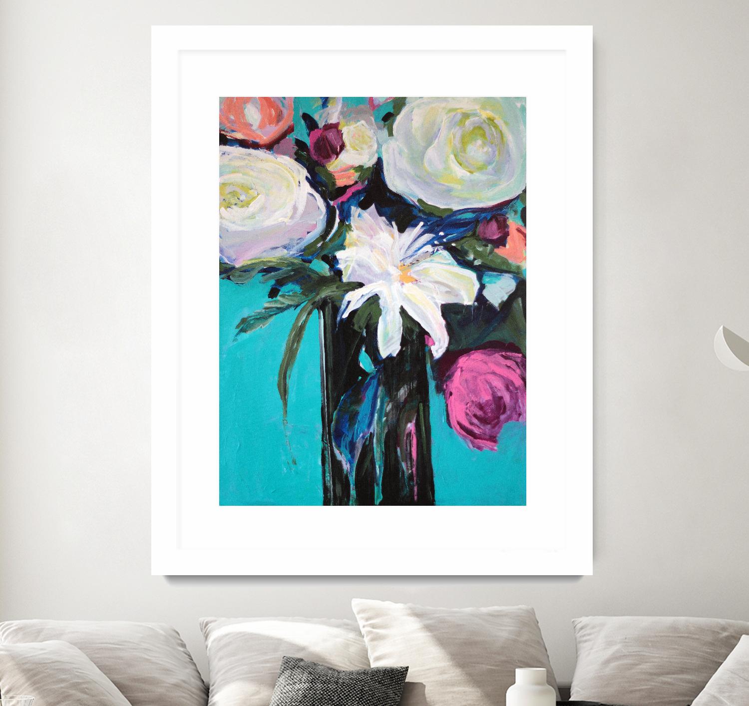 White Lily by Jacqueline Brewer on GIANT ART - multicolor floral/still life; contemporary